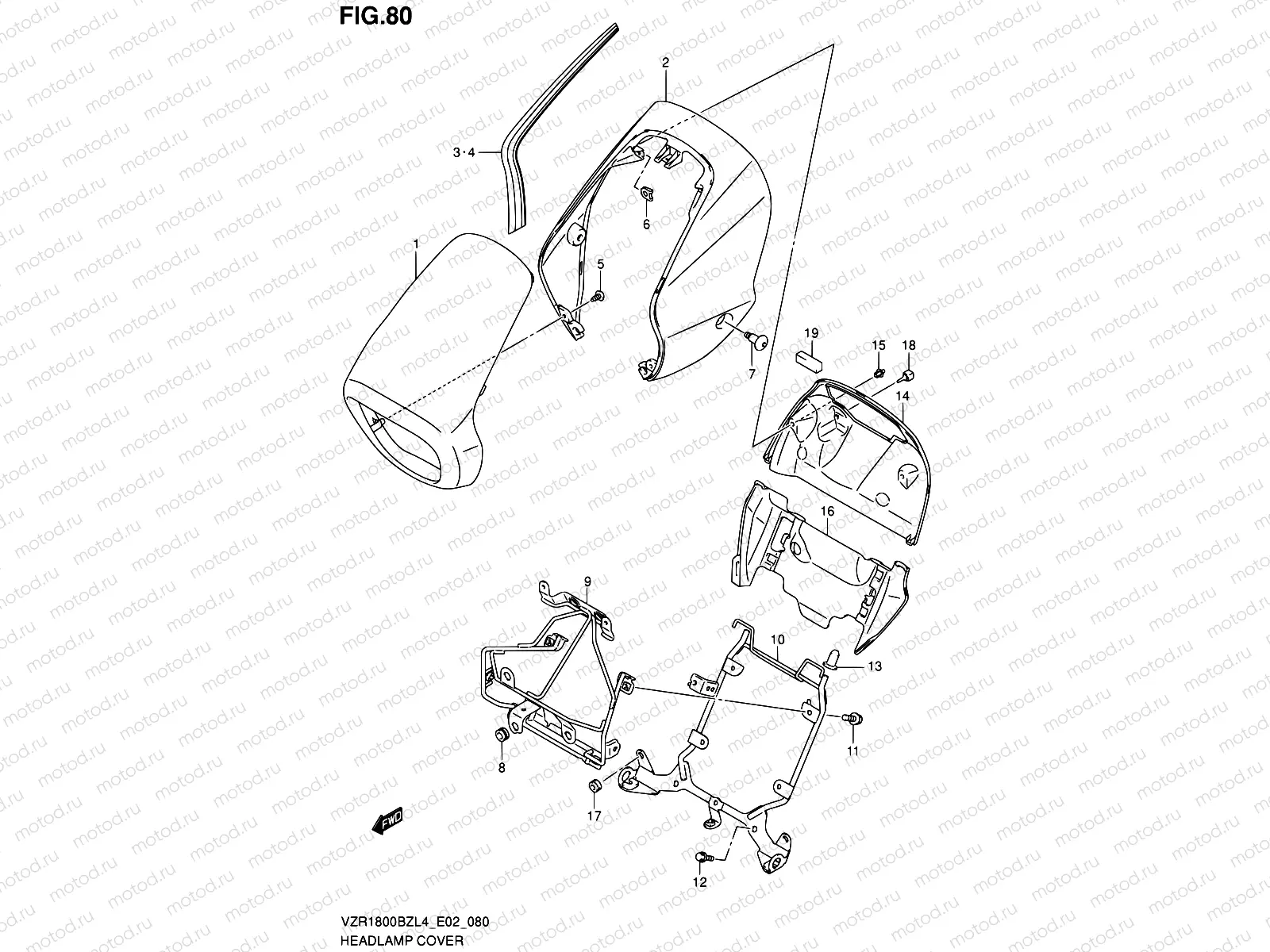 80 - HEADLAMP COVER