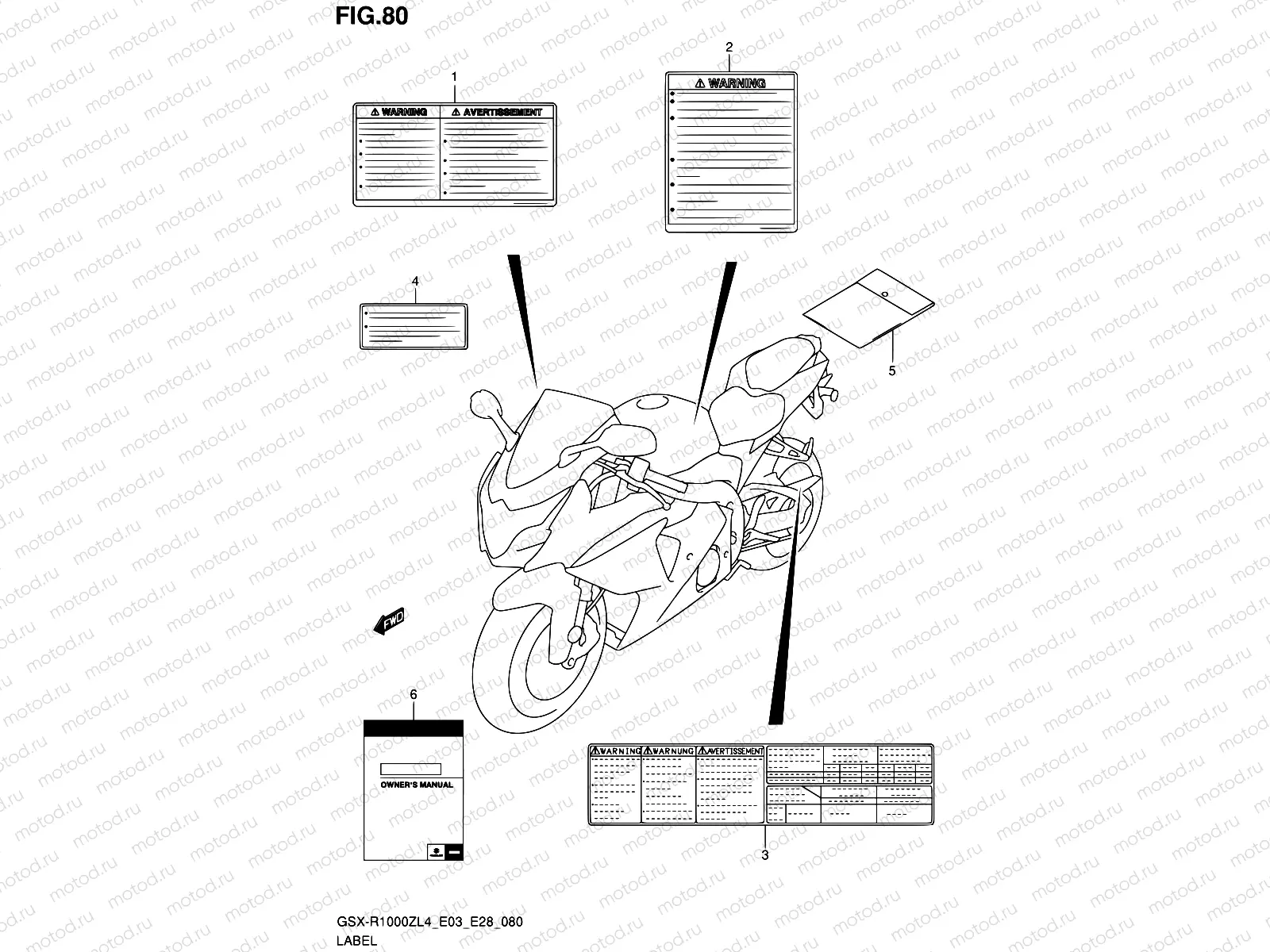 80 - LABEL (GSX-R1000ZL4 E28)