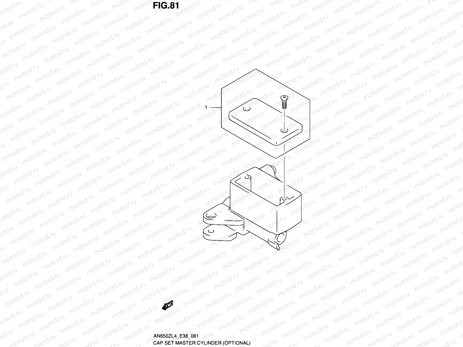 81 - CAP SET MASTER CYLINDER (OPTIONAL)