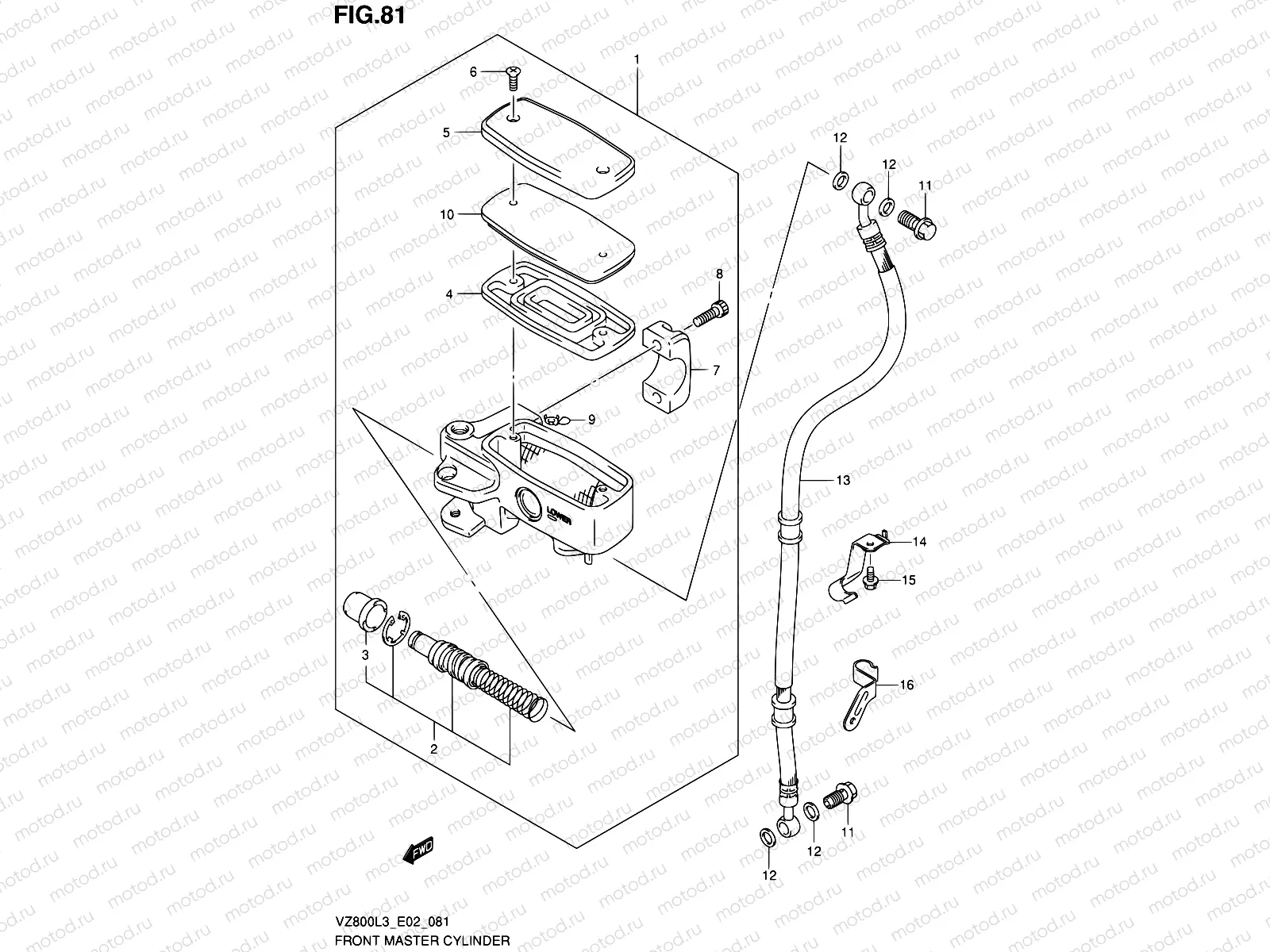 81 - FRONT MASTER CYLINDER