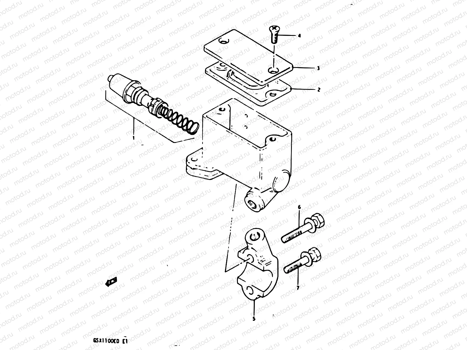 81 - FRONT MASTER CYLINDER (GSX1100Z/D/XD)