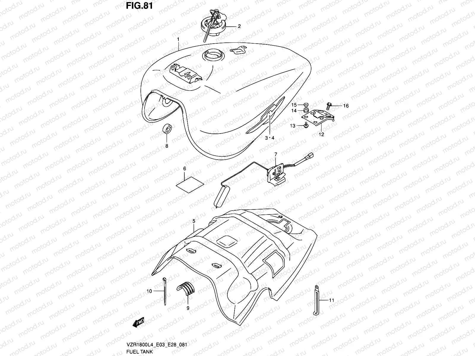 81 - FUEL TANK (VZR1800ZL4 E28)
