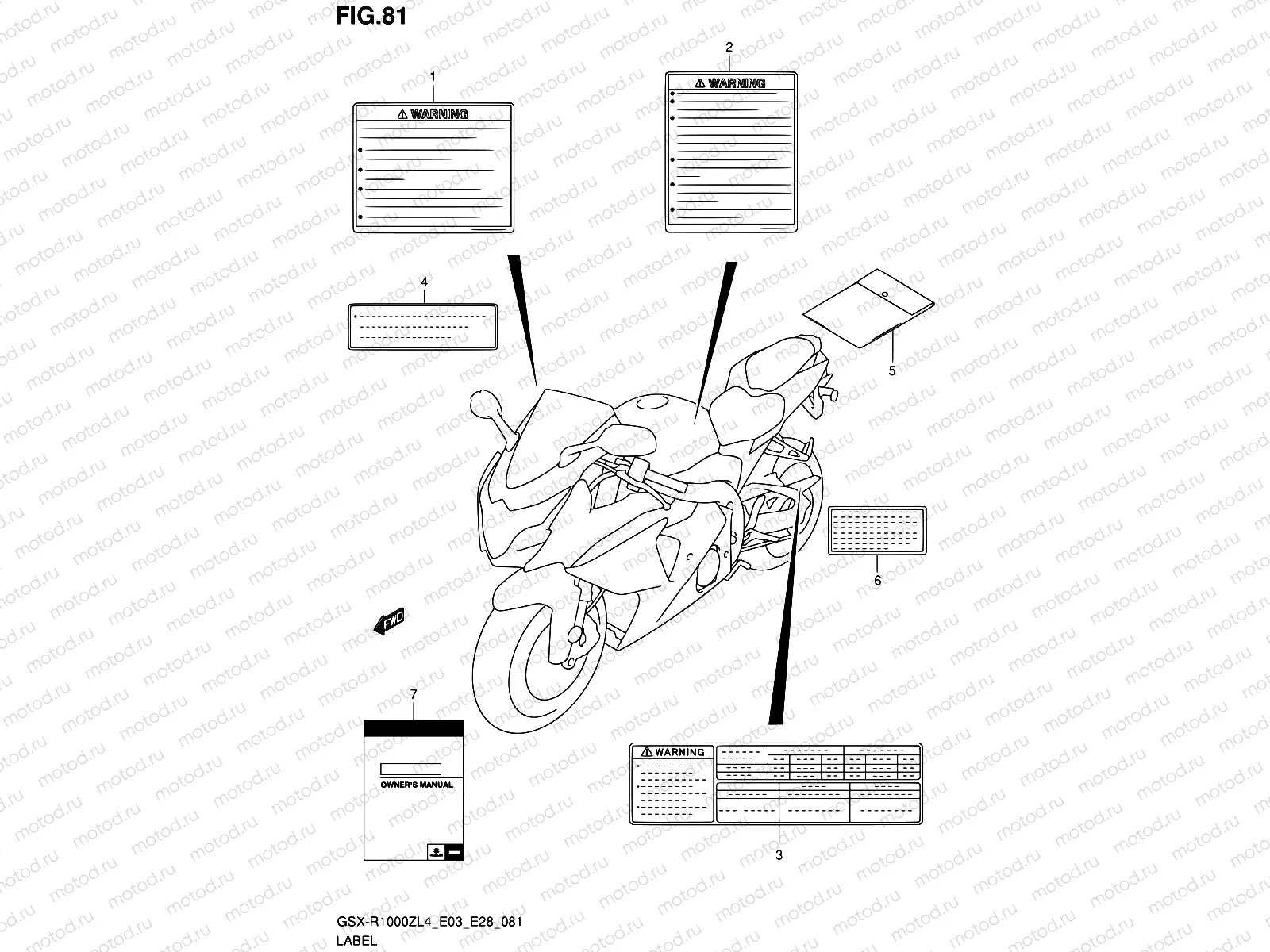 81 - LABEL (GSX-R1000ZL4 E33)