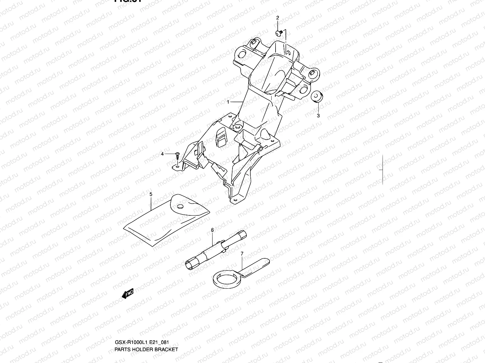 81 - PARTS HOLDER BRACKET