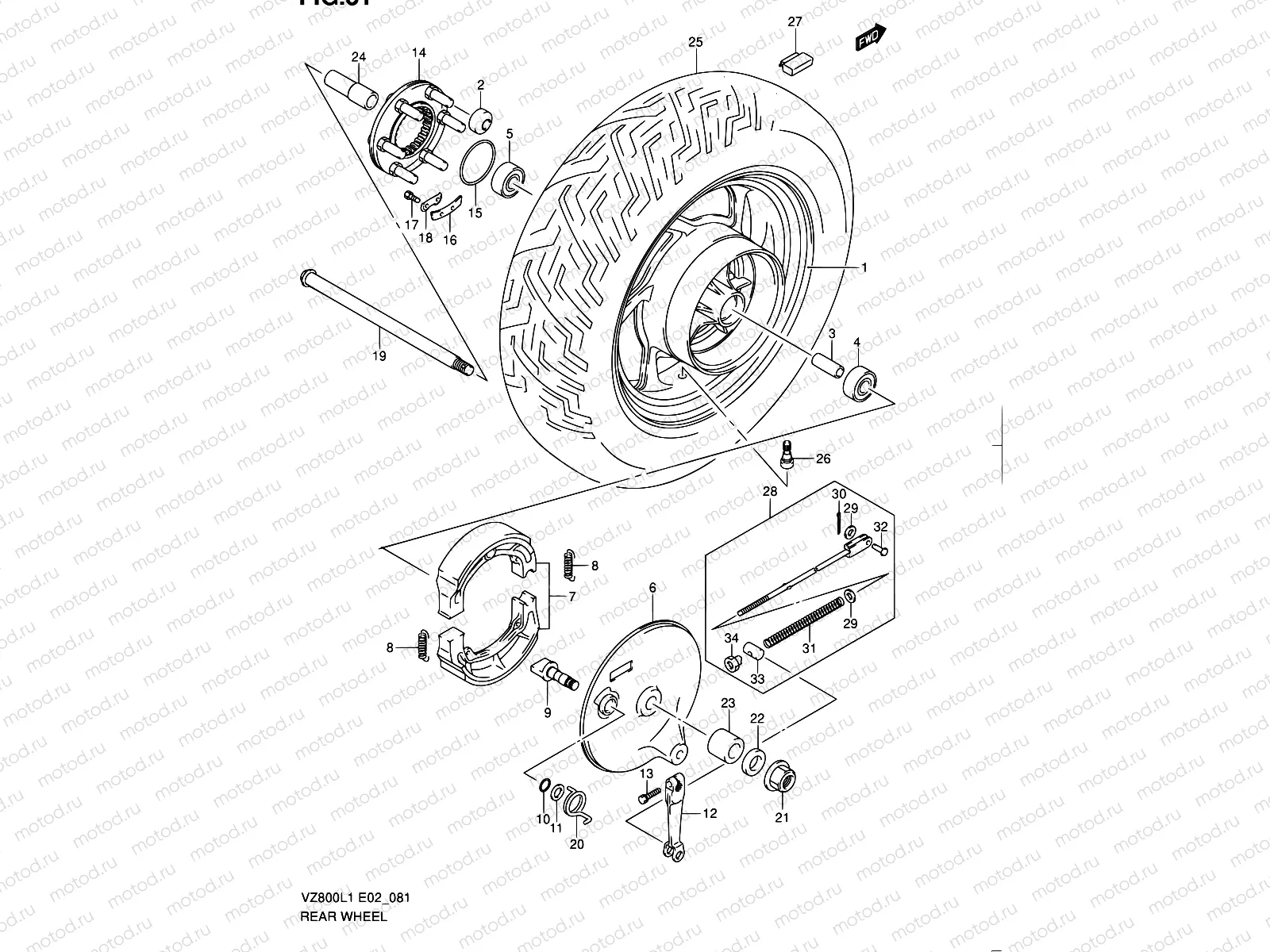 81 - REAR WHEEL