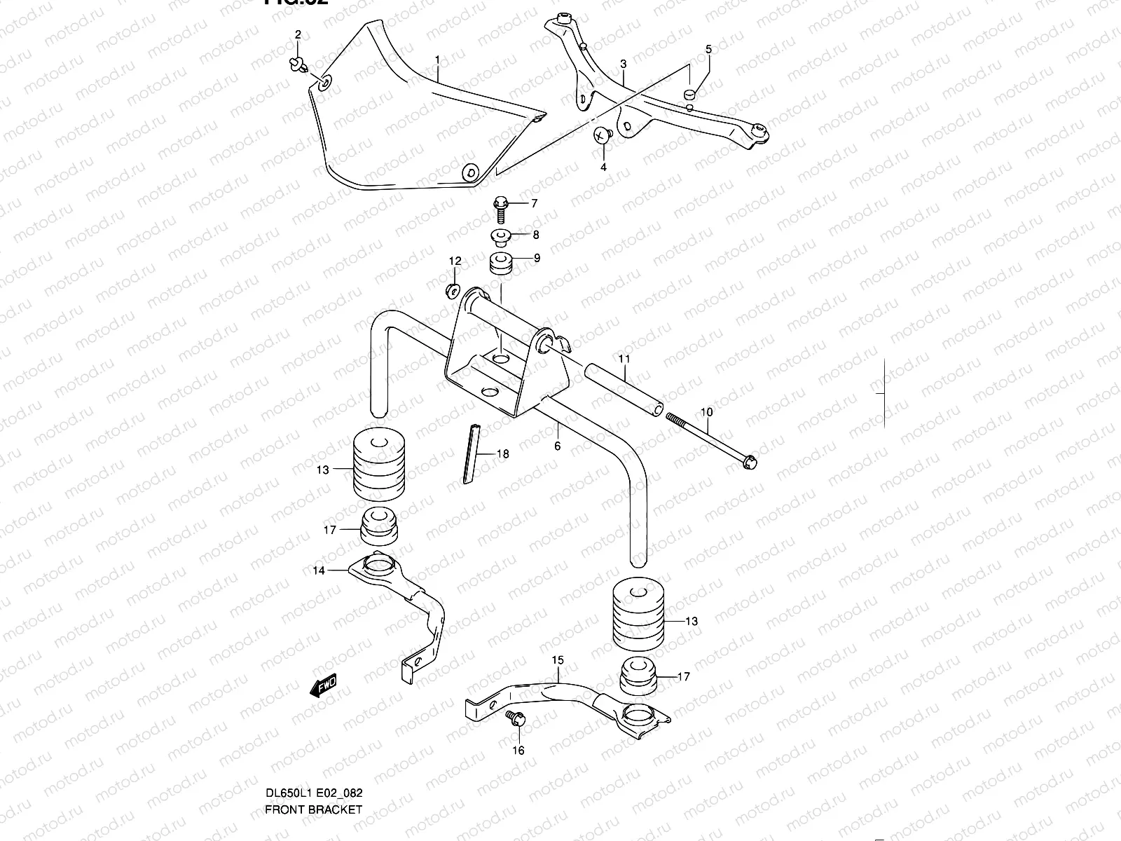 82 - FRONT BRACKET