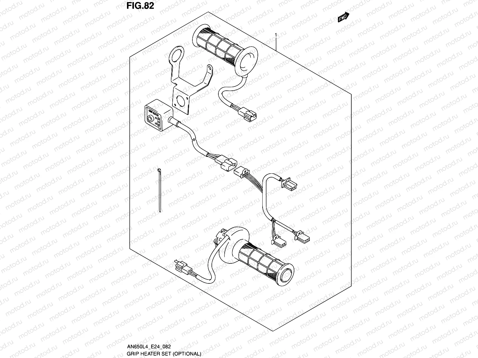 82 - GRIP HEATER SET (OPTIONAL)