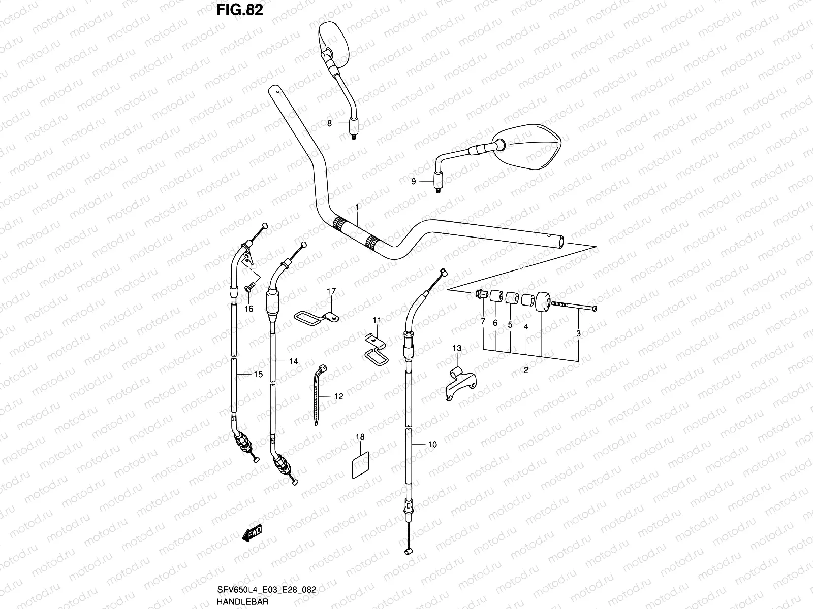 82 - HANDLEBAR