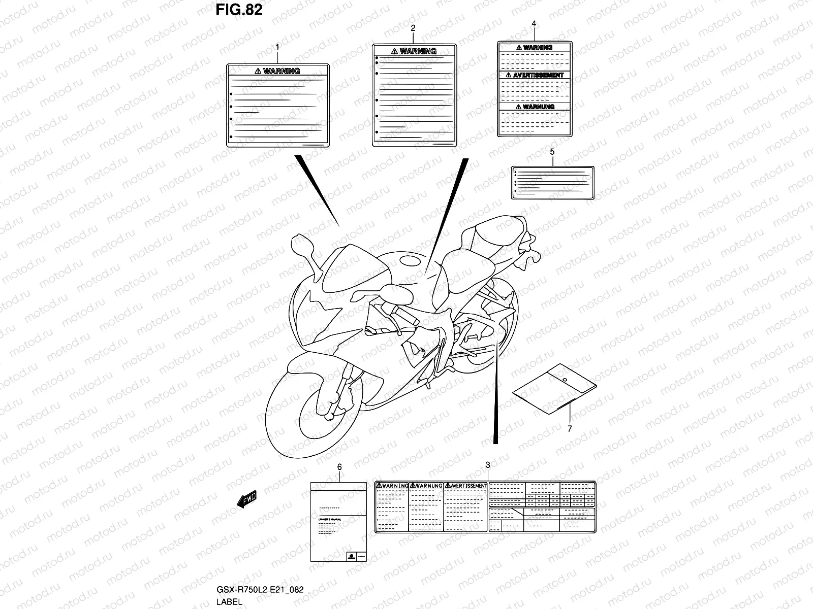 82 - LABEL (GSX-R750L2 E21)