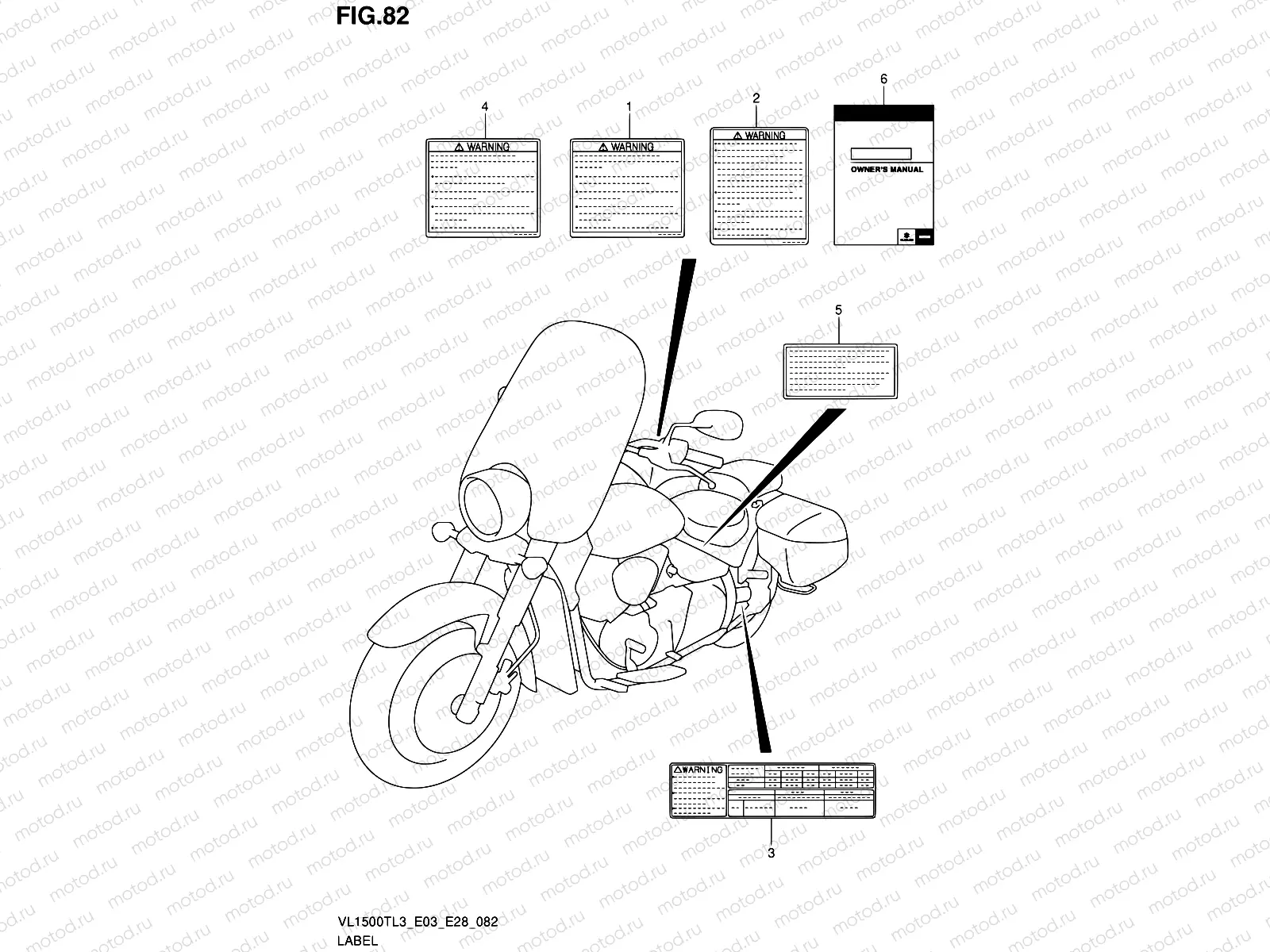 82 - LABEL (VL1500TL3 E03)