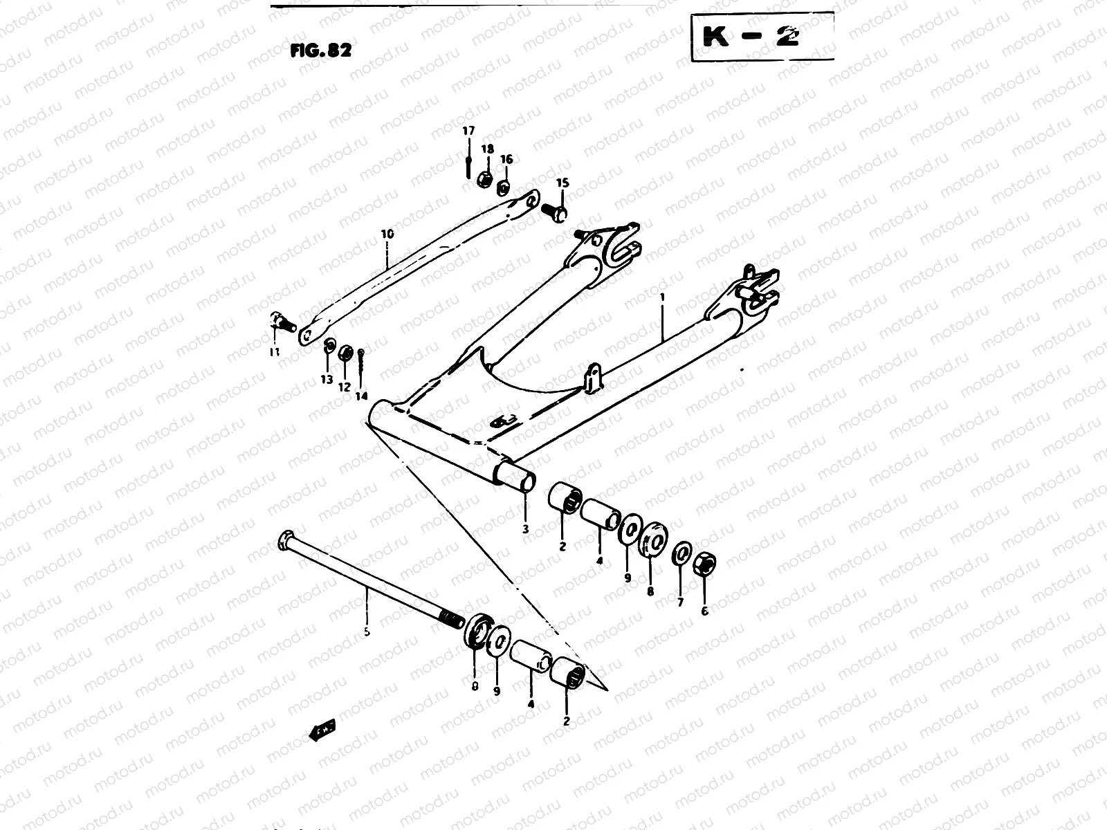 82 - REAR SWINGING ARM