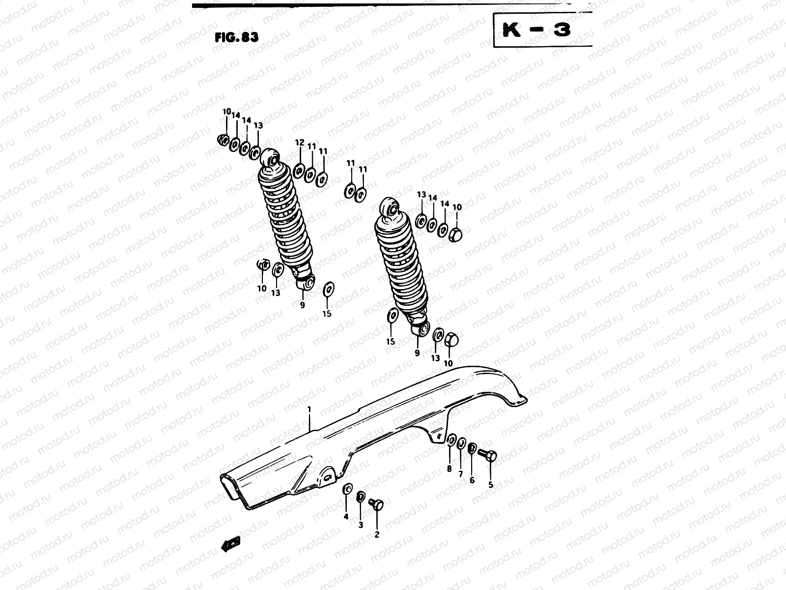 83 - CHAIN CASE - SHOCK ABSORBER