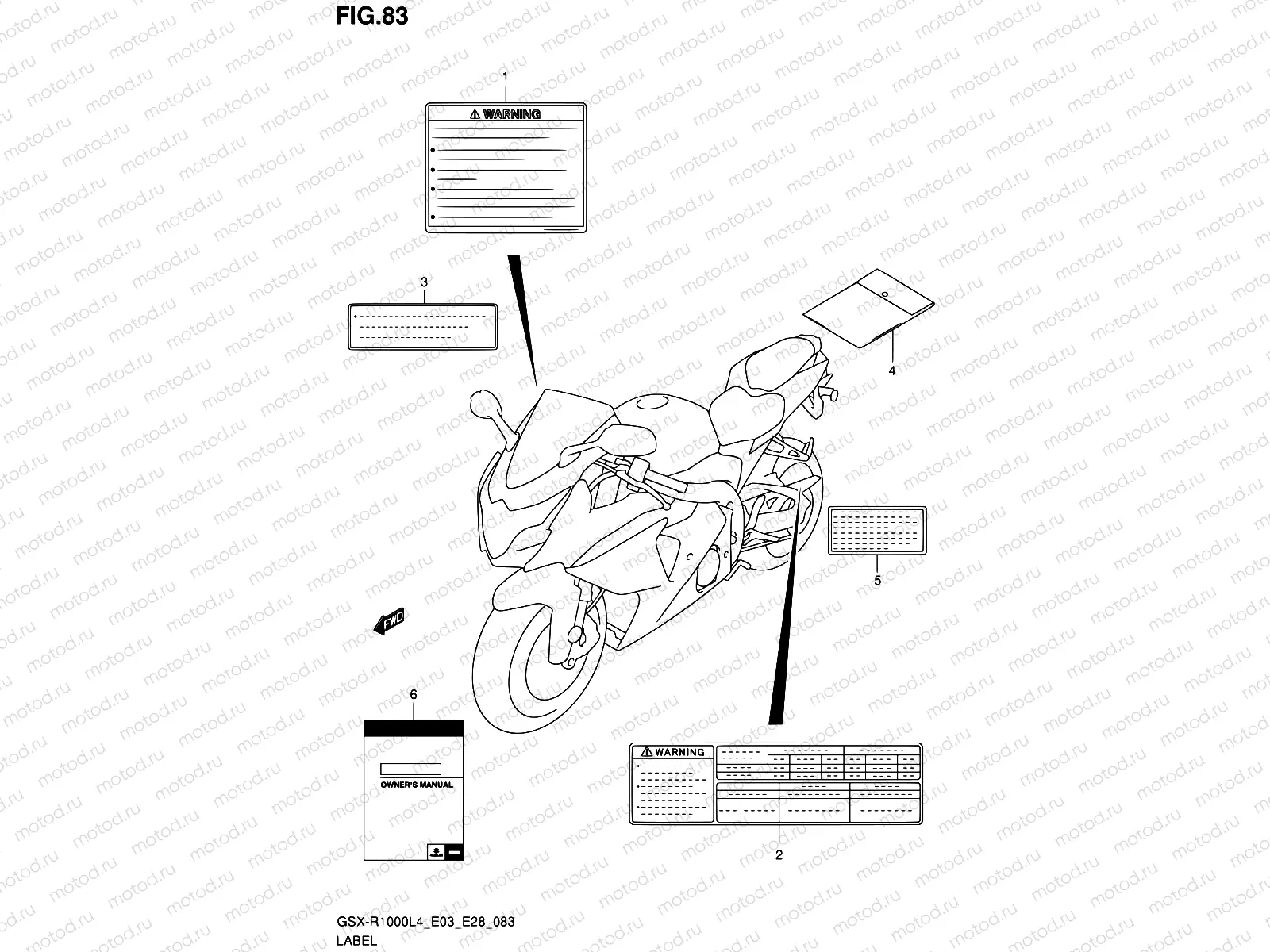 83 - LABEL (GSX-R1000L4 E33)