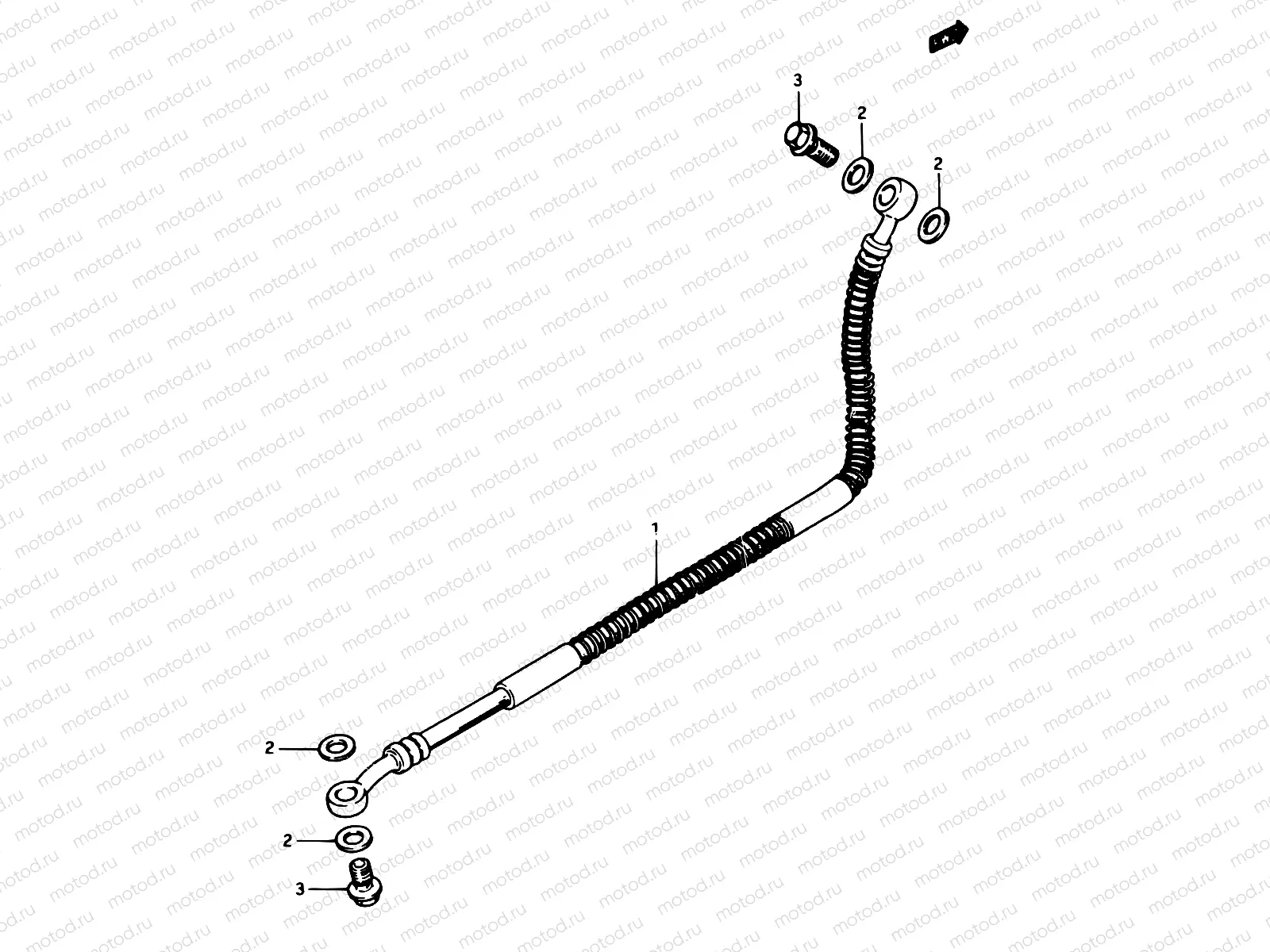 83 - REAR BRAKE HOSE