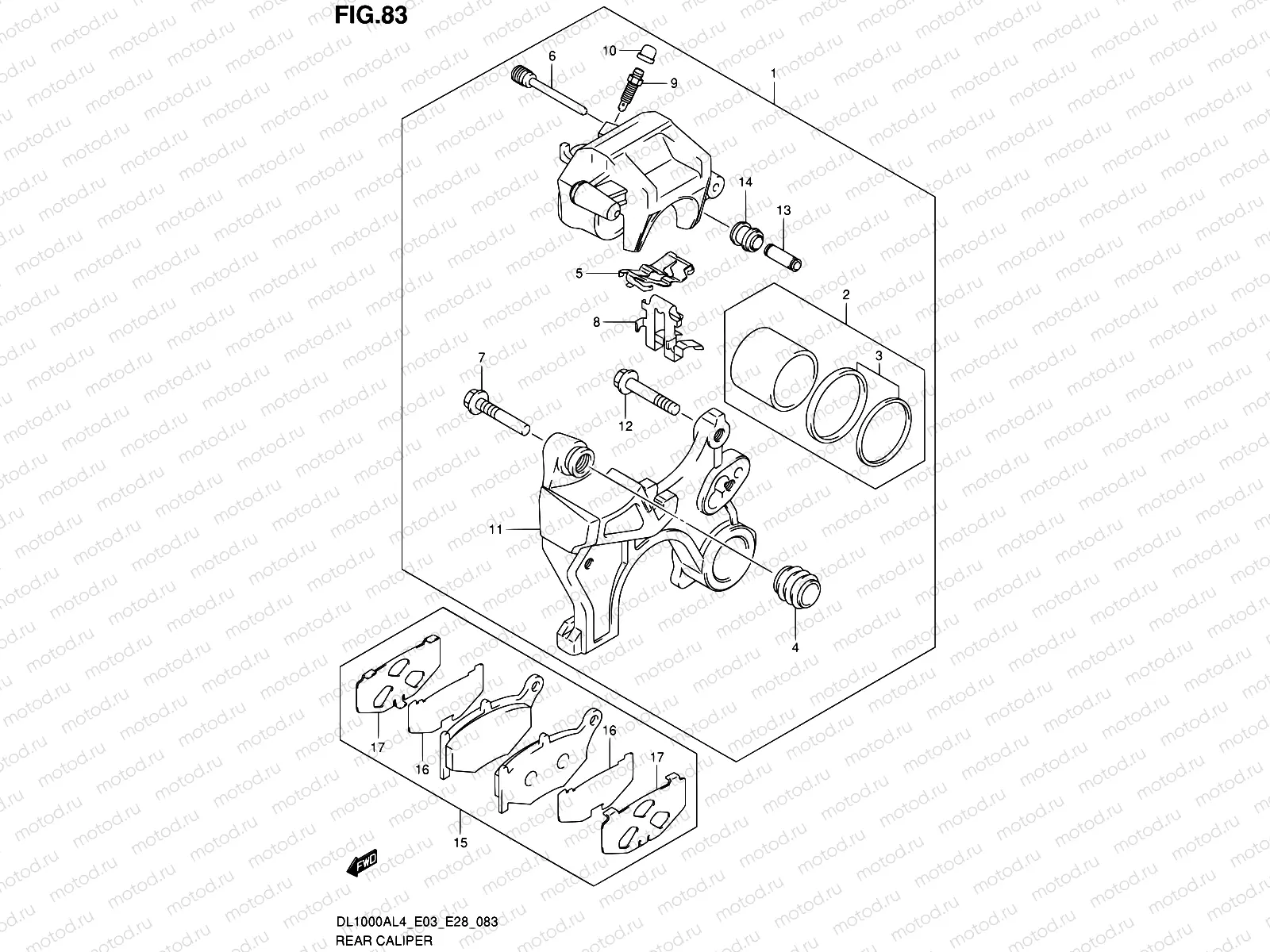 83 - REAR CALIPER