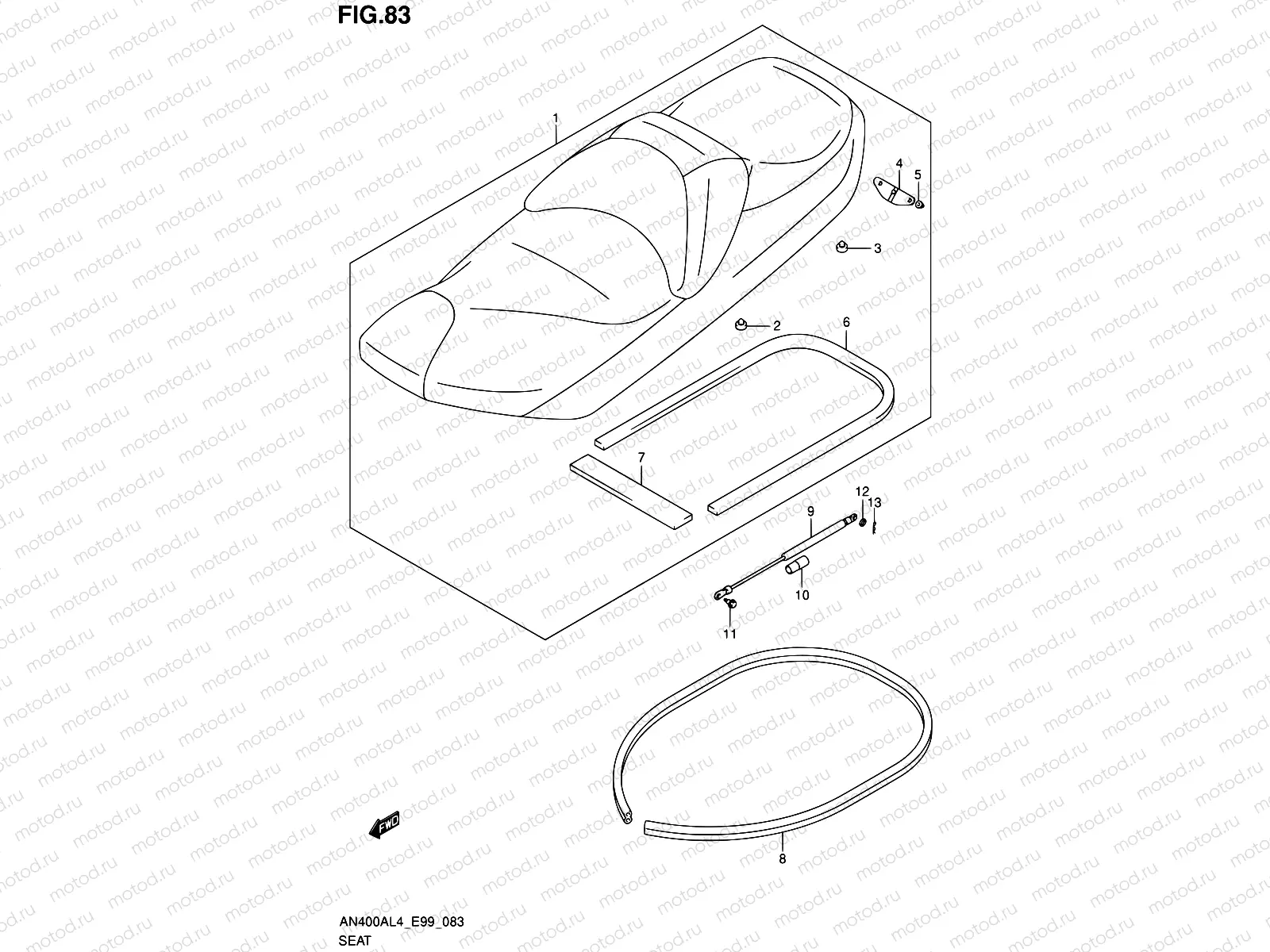 83 - SEAT (AN400ZAL4 E99)