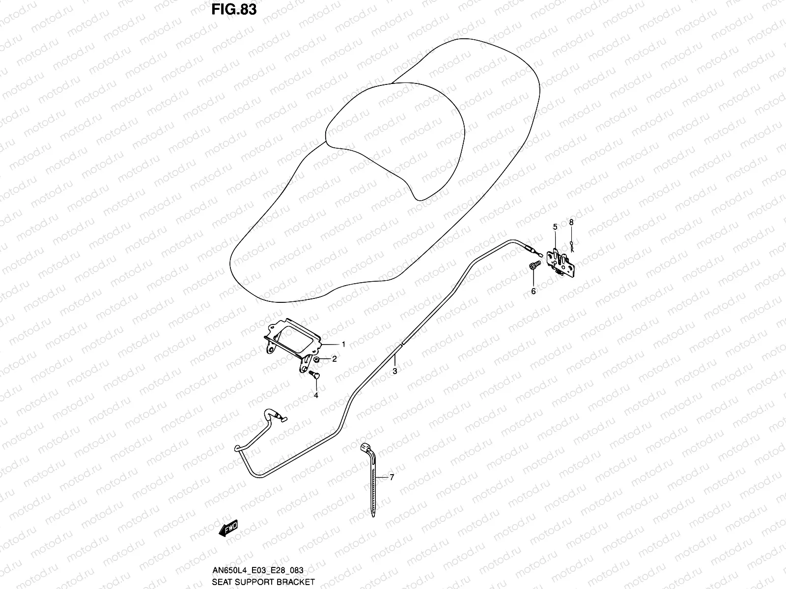 83 - SEAT SUPPORT BRACKET