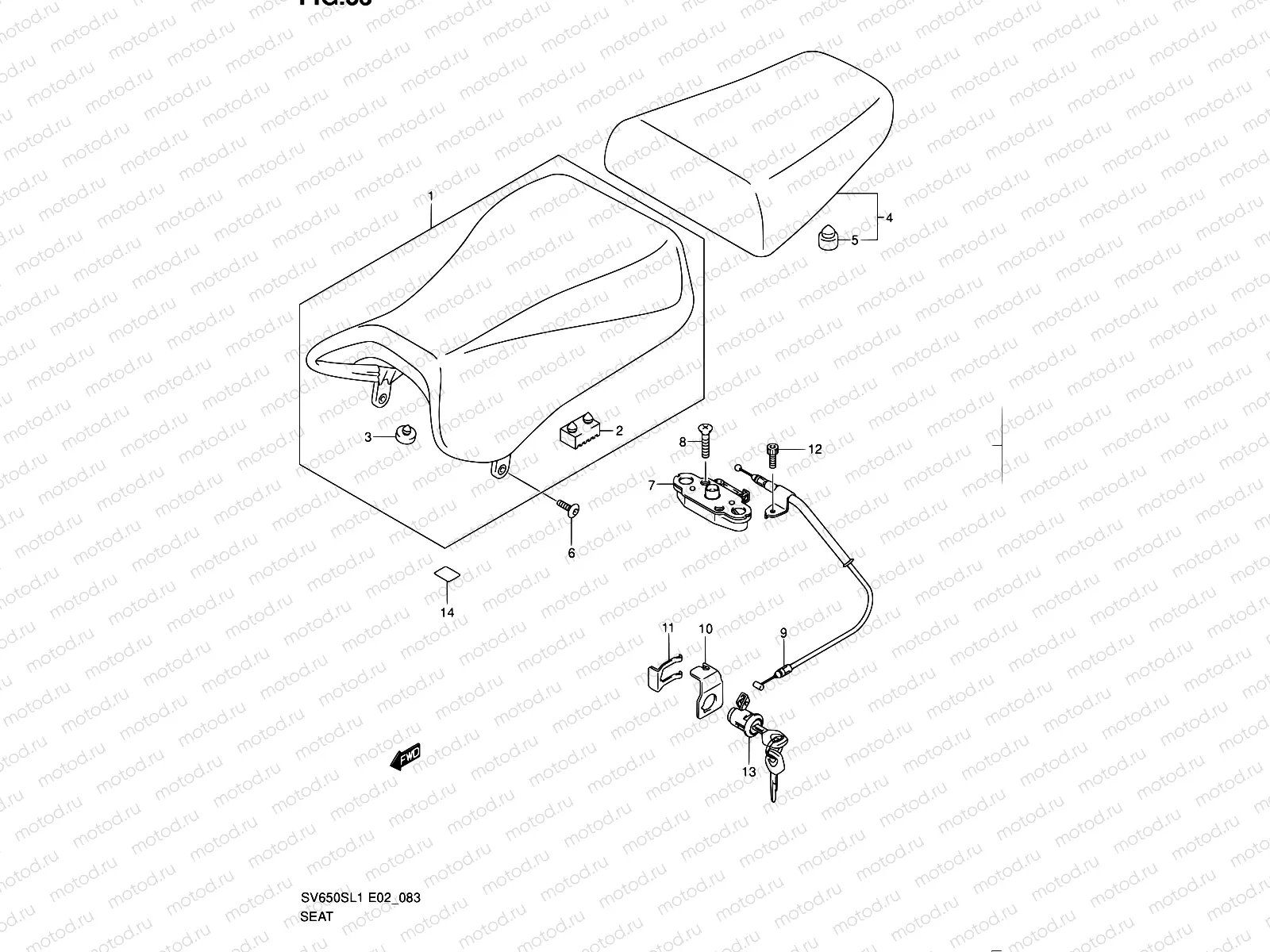 83 - SEAT (SV650SUL1 E24)