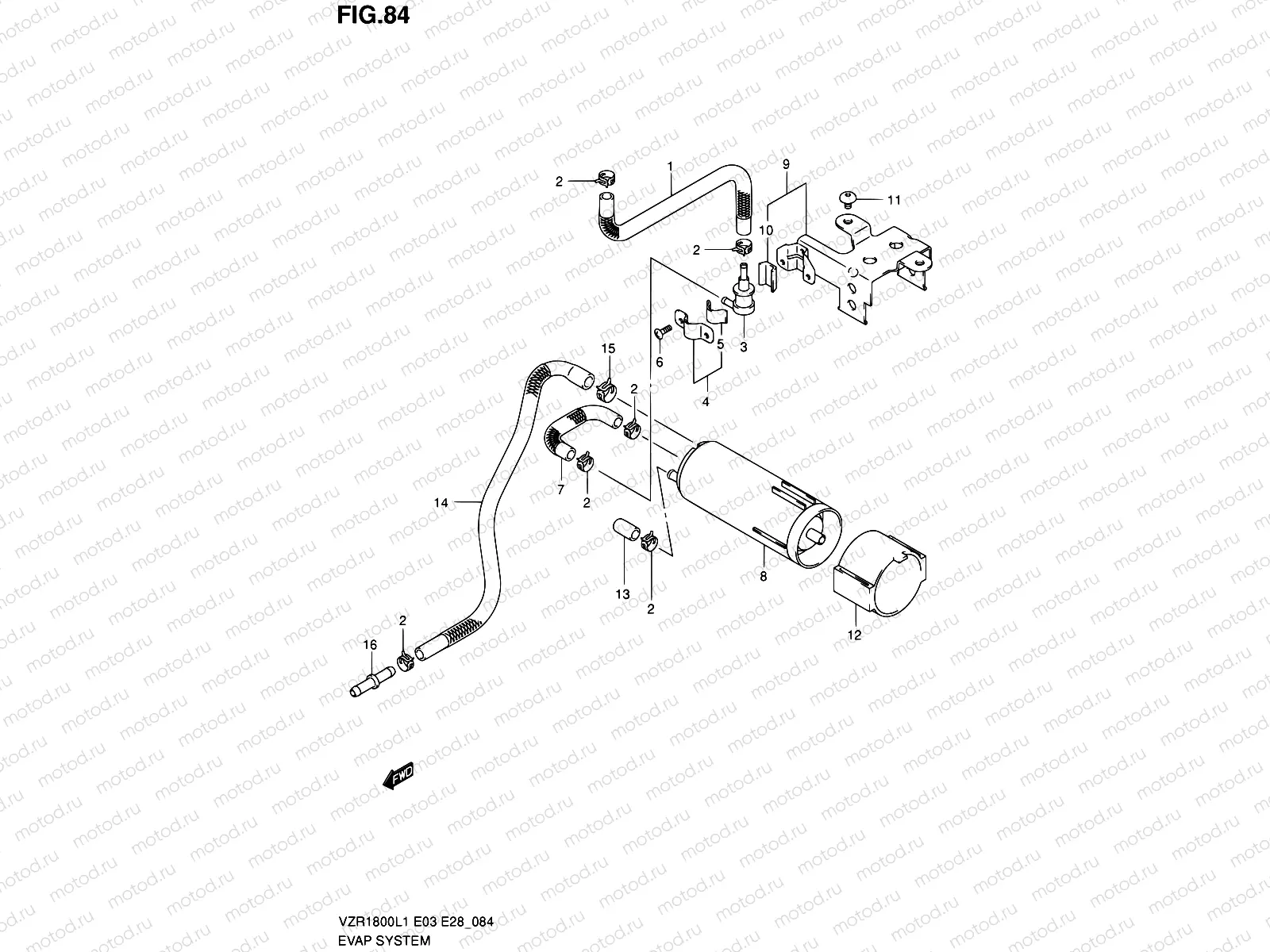 84 - EVAP SYSTEM (VZR1800L1 E33)