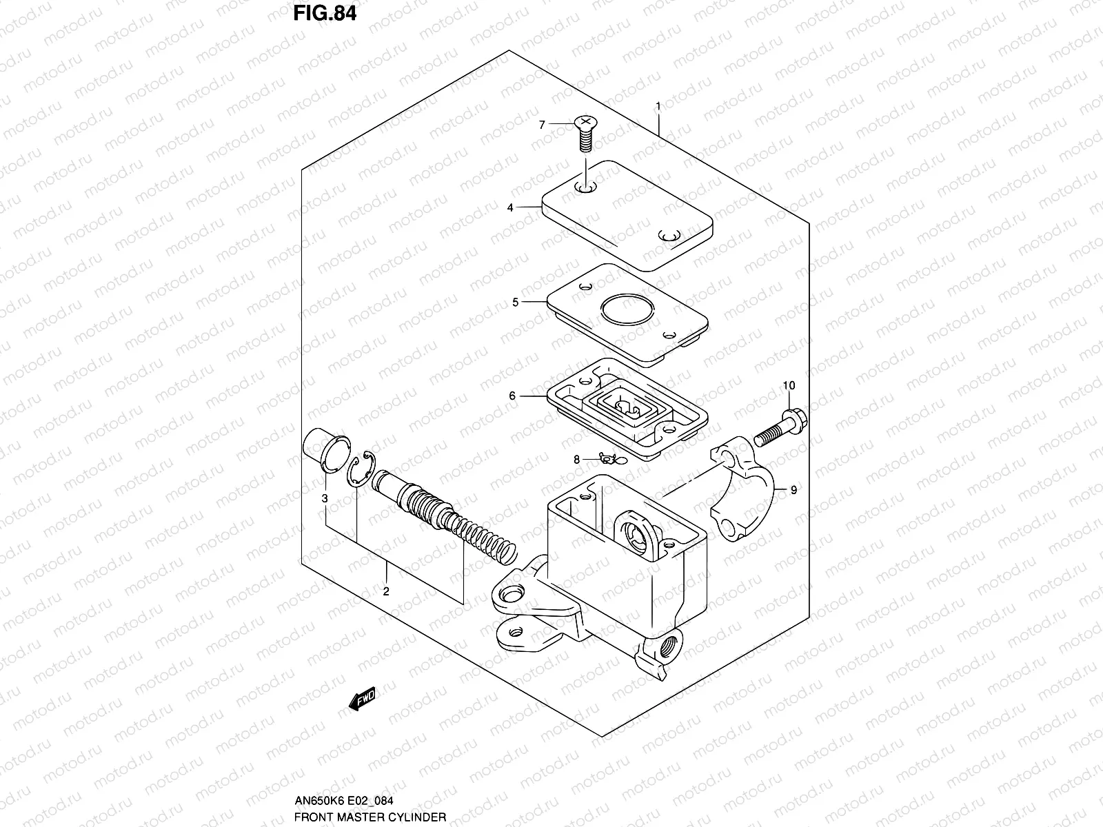 84 - FRONT MASTER CYLINDER