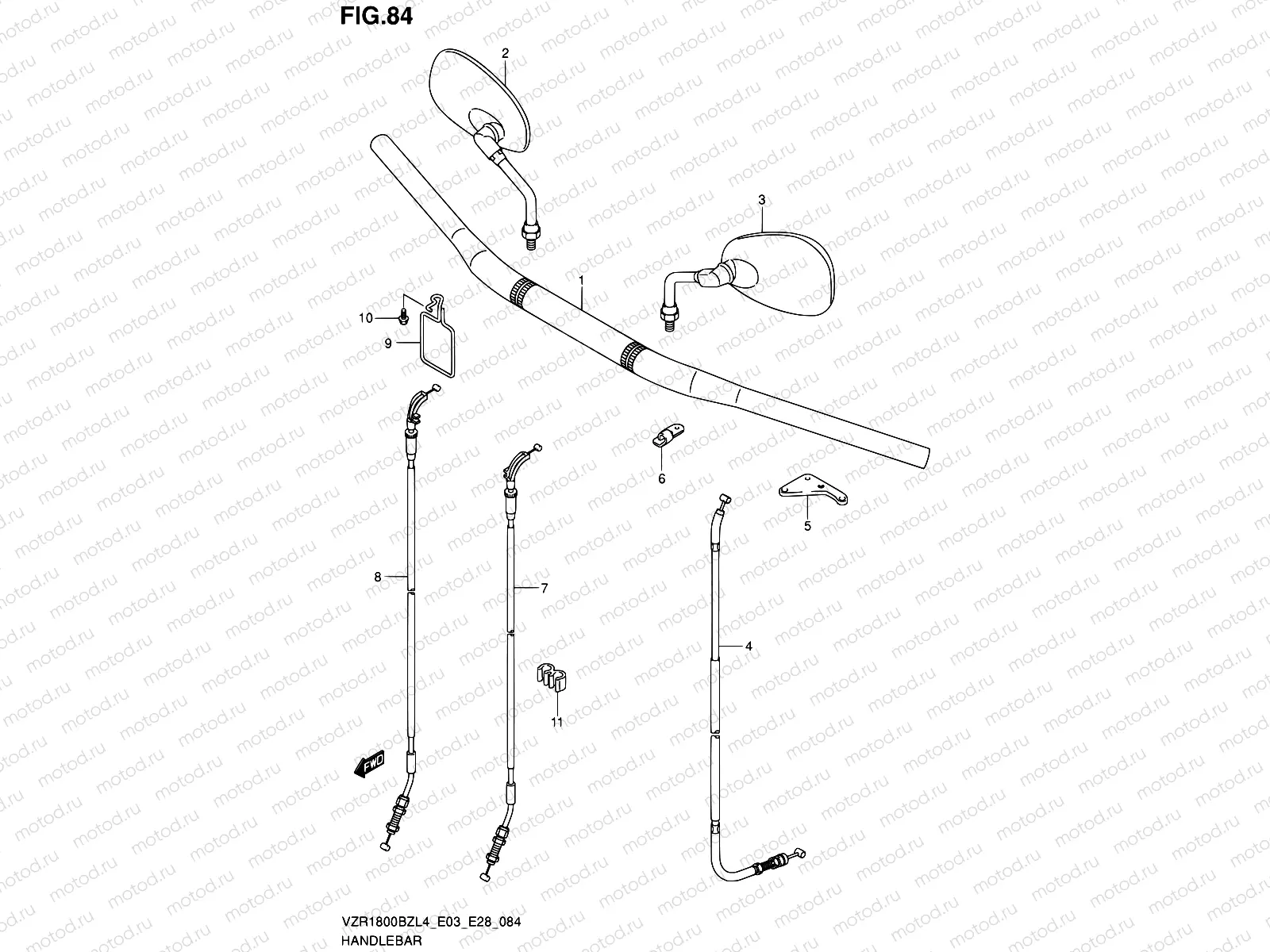 84 - HANDLEBAR (VZR1800BZL4 E28)