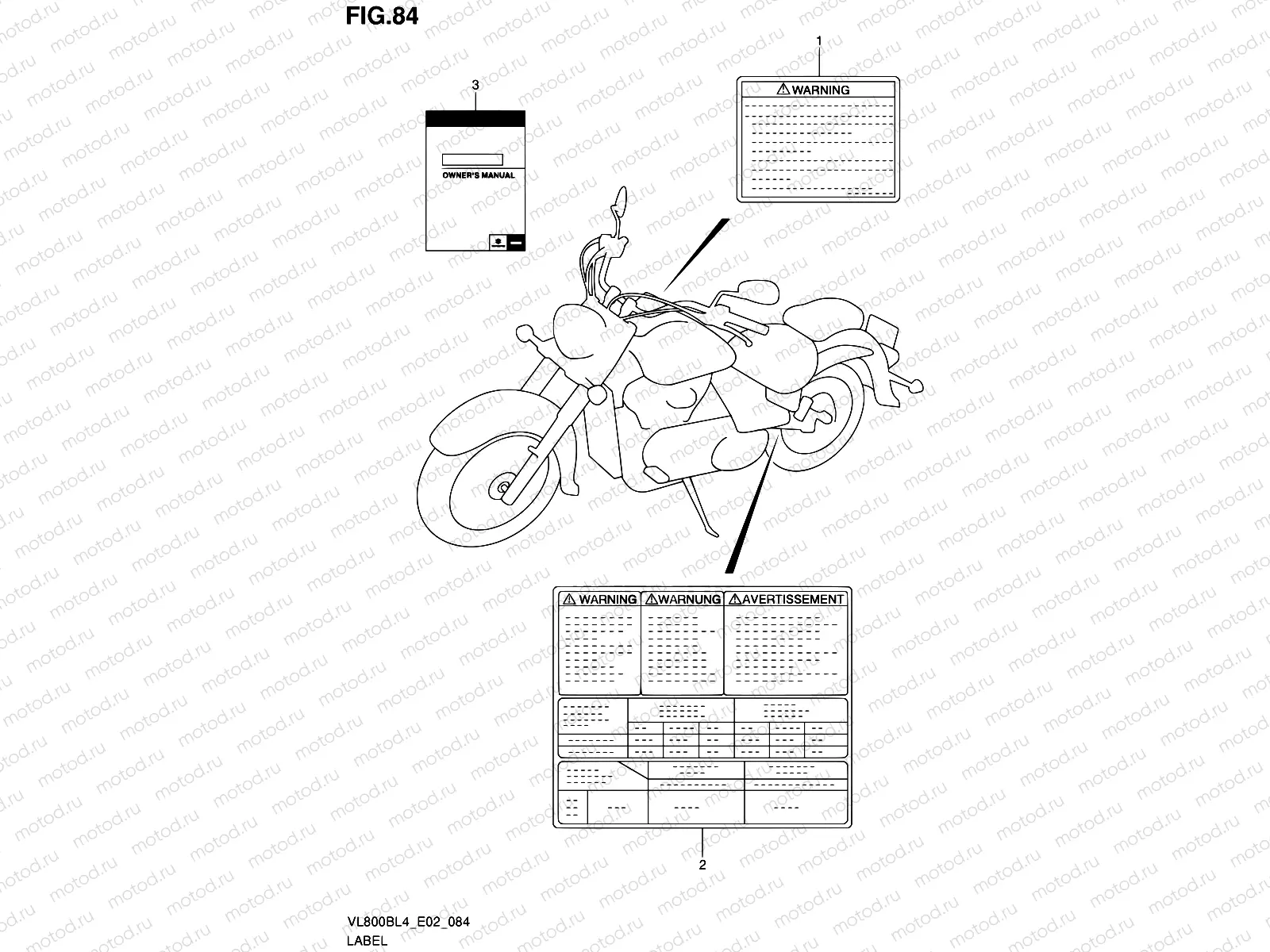 84 - LABEL (VL800BUEL4 E19)