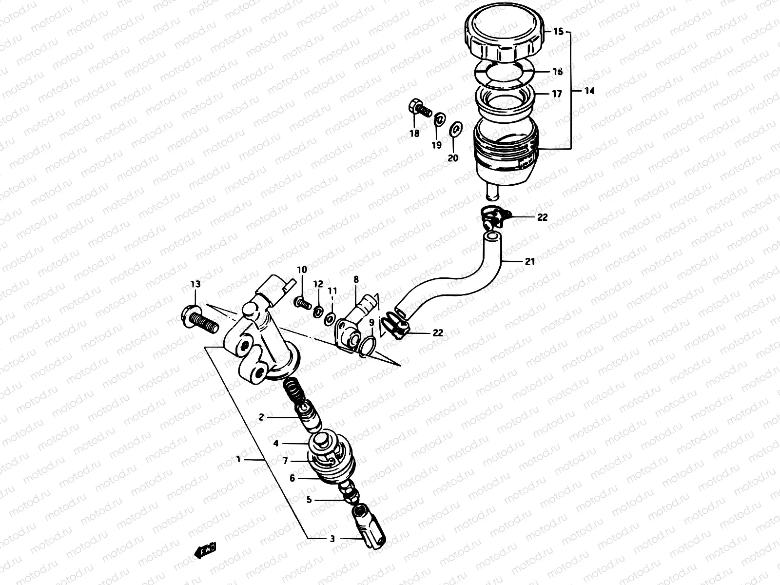 84 - REAR MASTER CYLINDER (MODEL D)