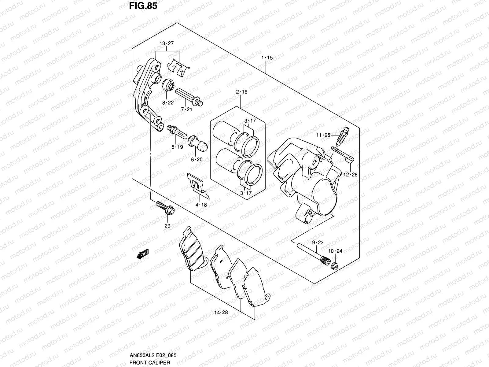 85 - FRONT CALIPER