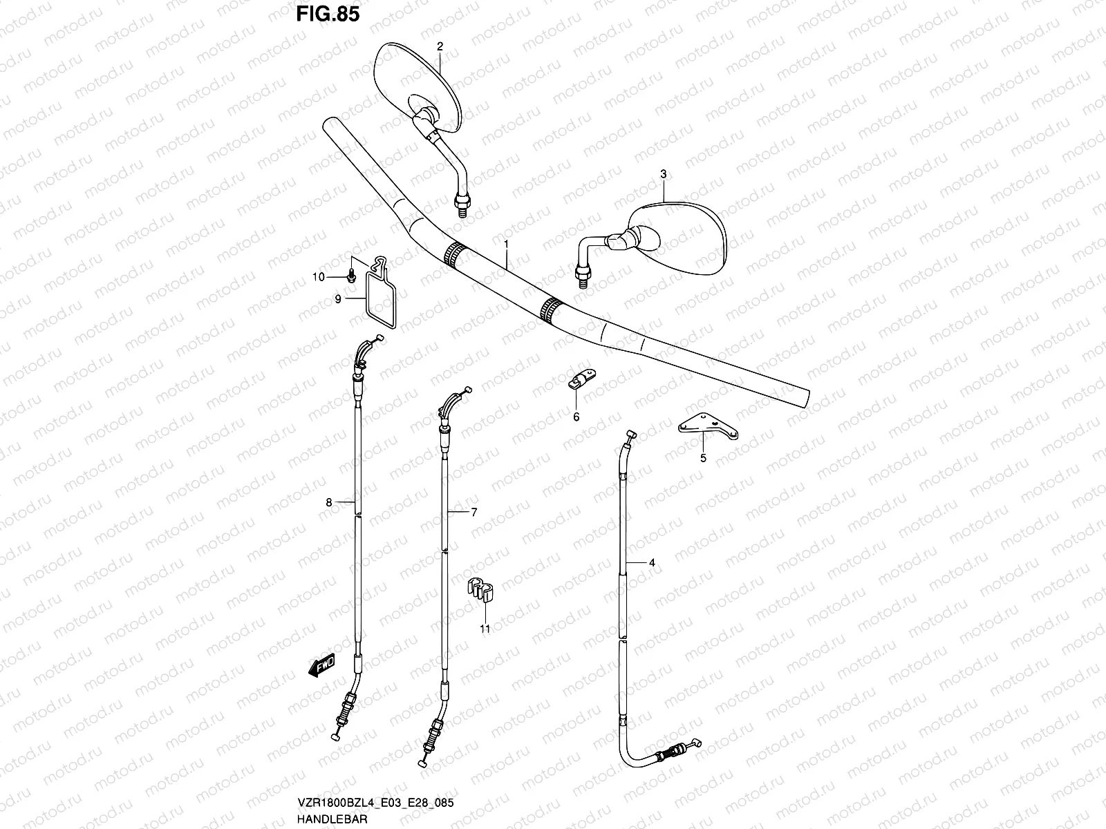 85 - HANDLEBAR (VZR1800BZL4 E33)