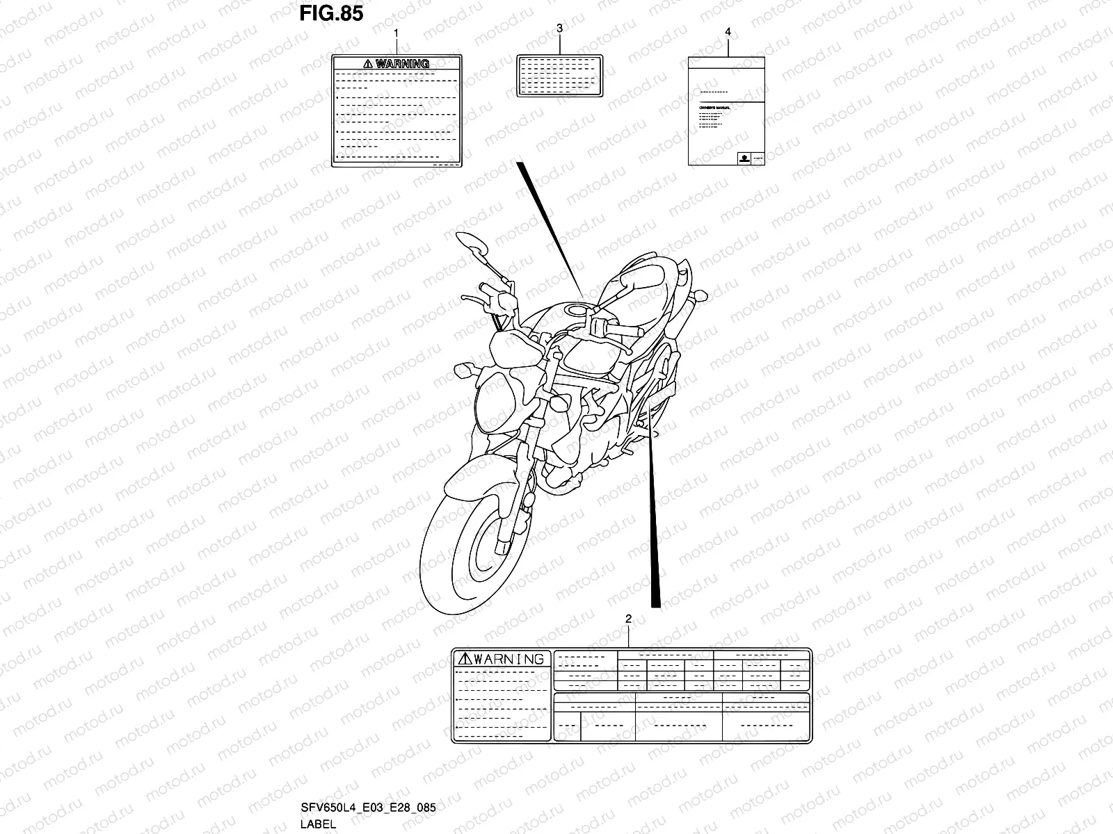 85 - LABEL (SFV650L4 E03)
