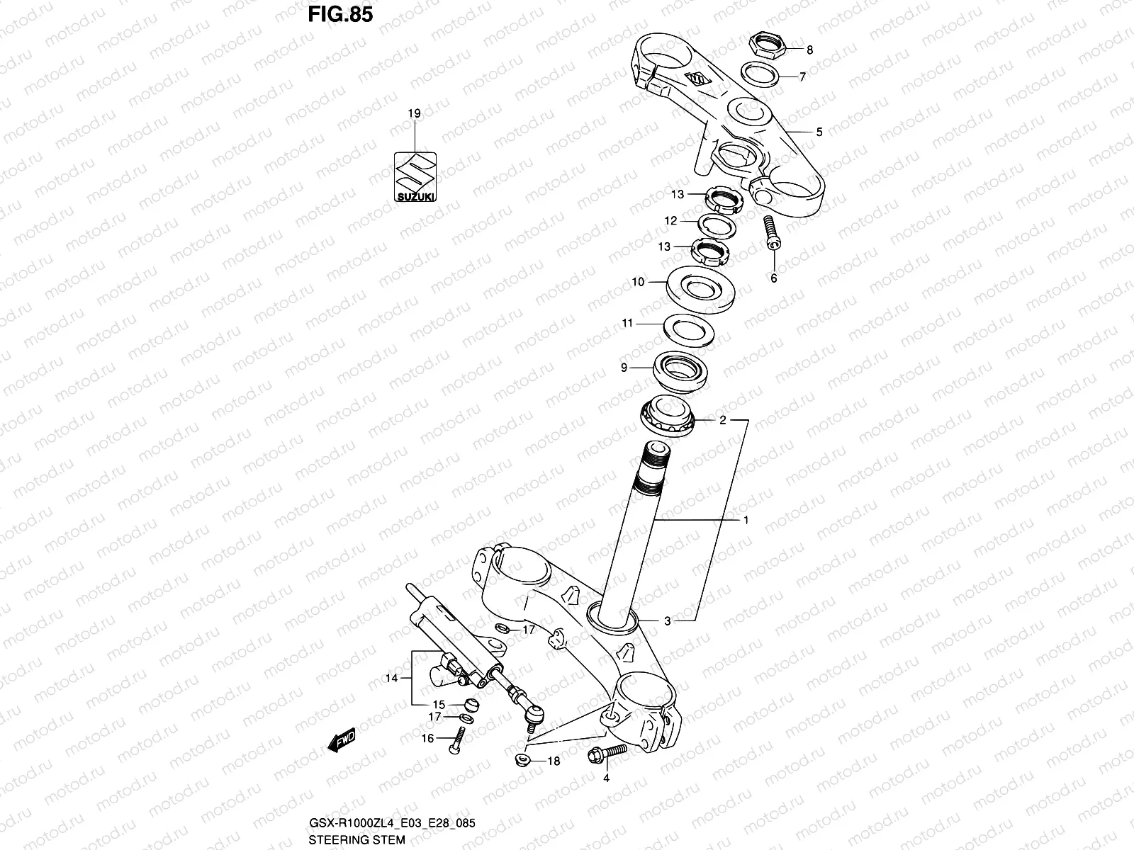 85 - STEERING STEM