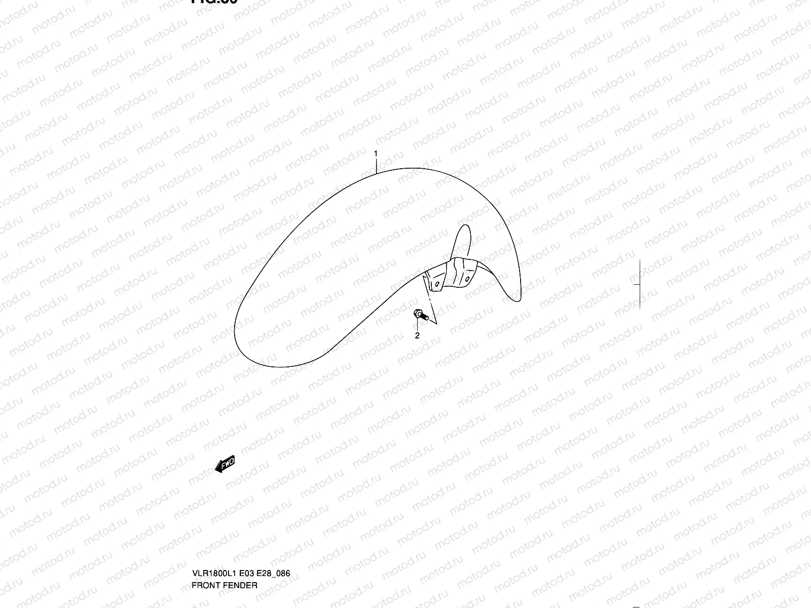 86 - FRONT FENDER (VLR1800L1 E28)