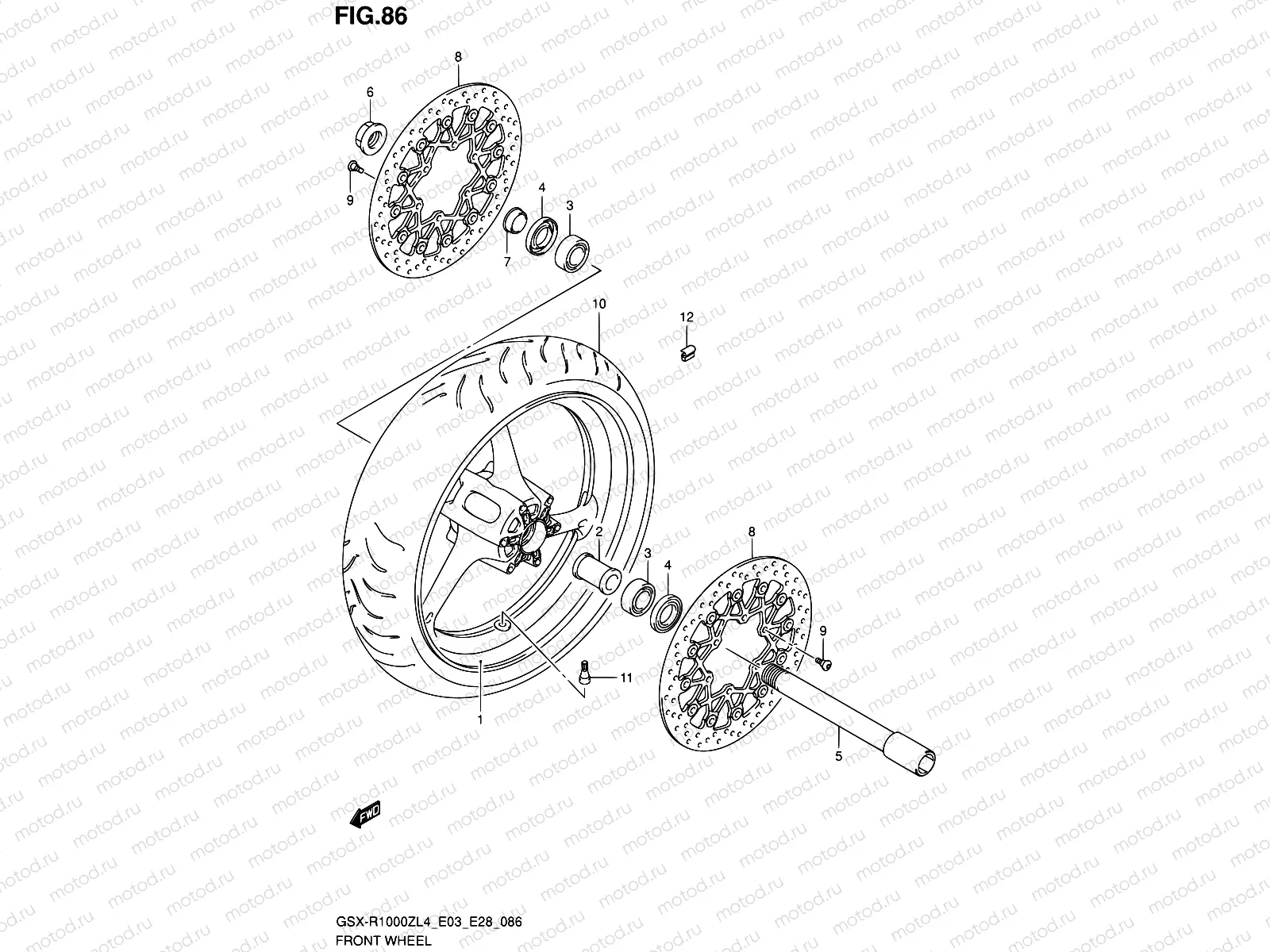 86 - FRONT WHEEL