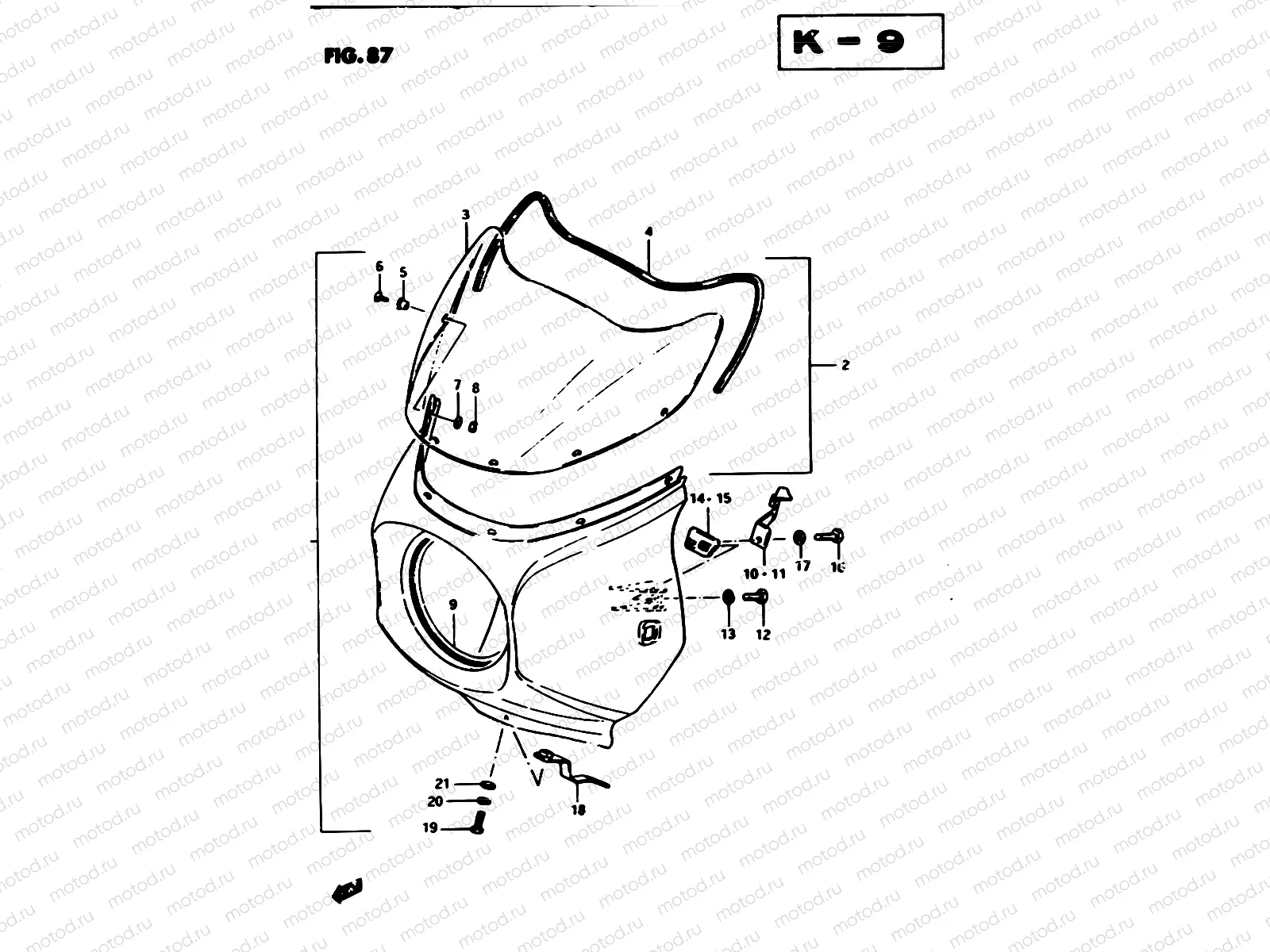 87 - COWLING (GS450SZ E06, E24, E34, E39)