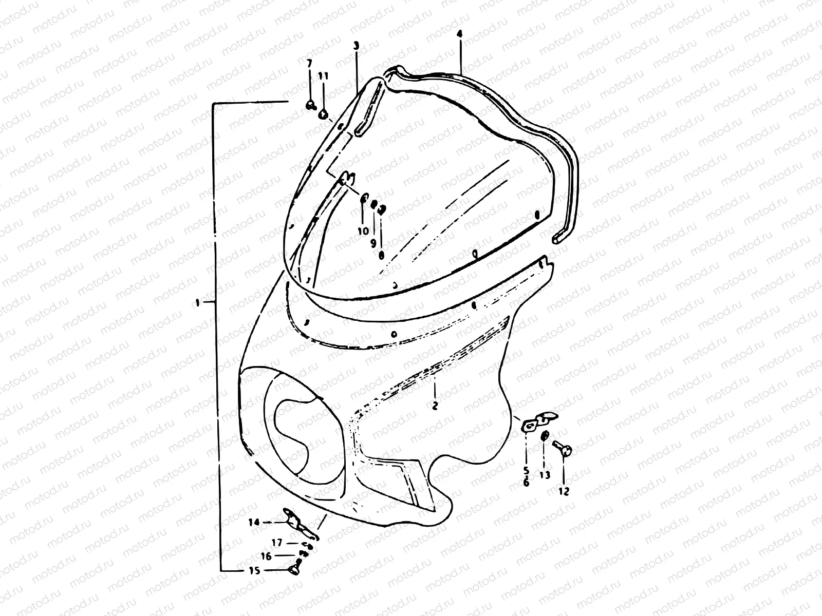 87 - COWLING (GSX400SX E02, E04)