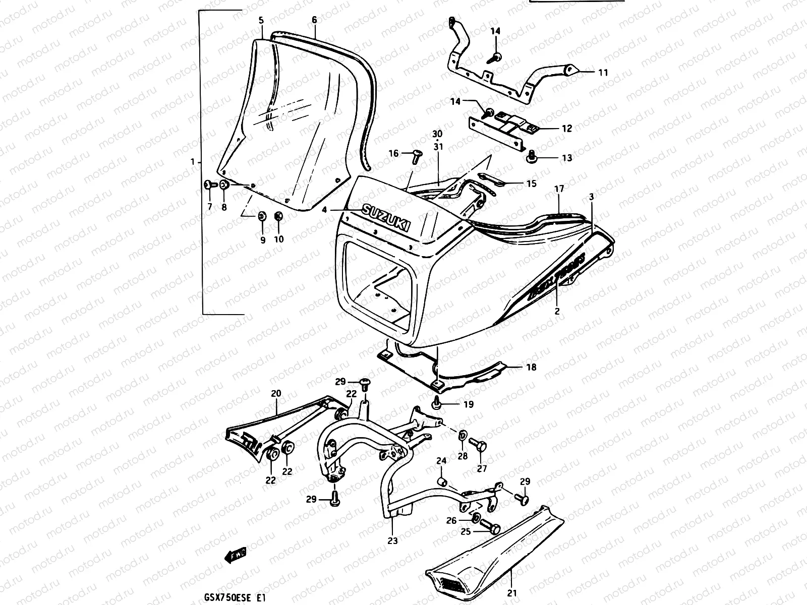 87 - COWLING (GSX750ESD)