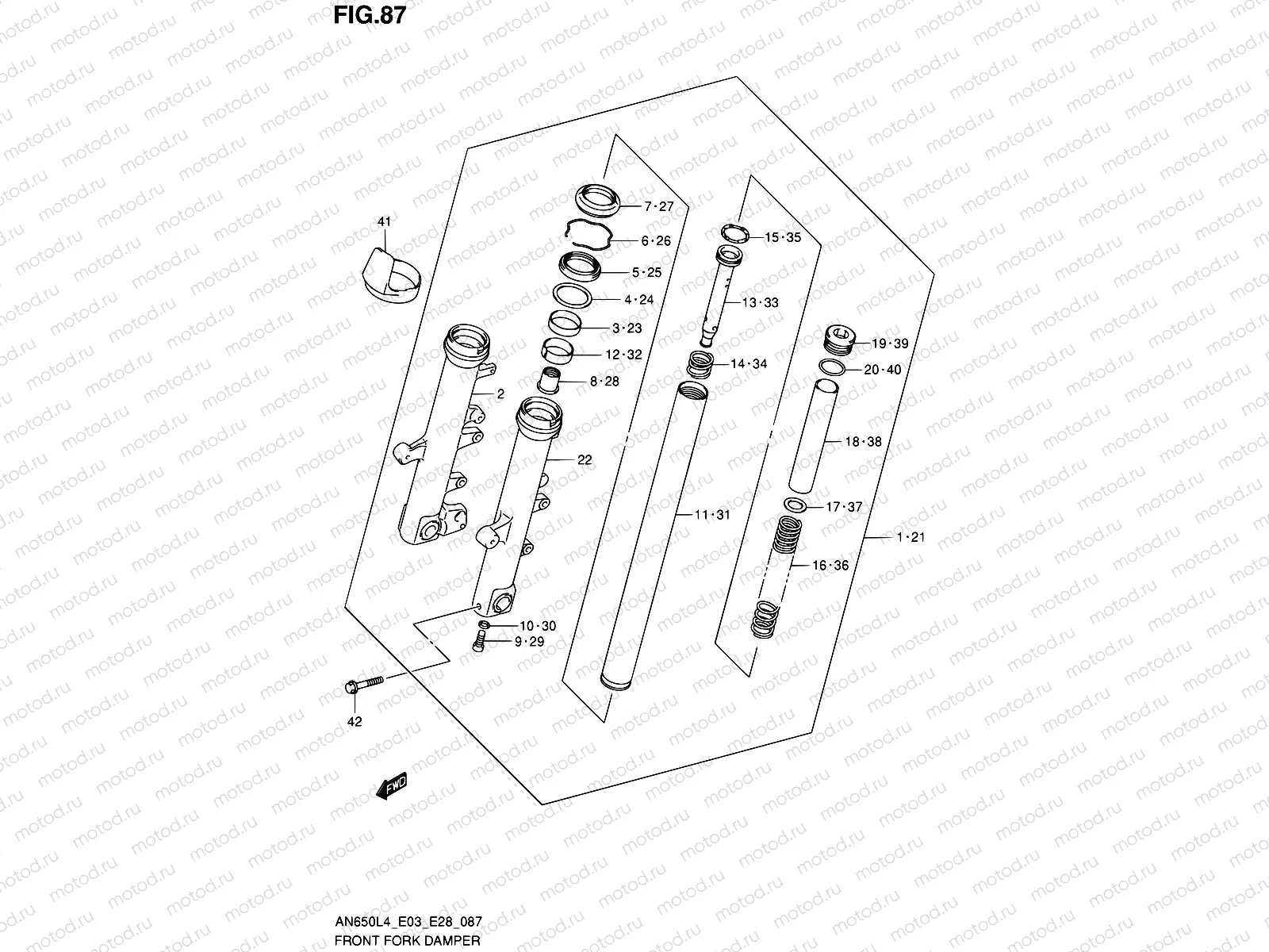87 - FRONT FORK DAMPER