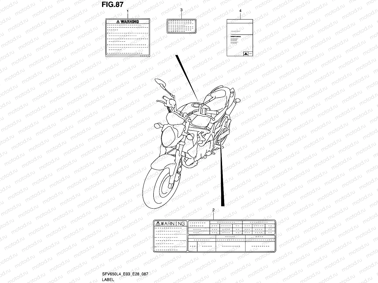87 - LABEL (SFV650L4 E33)