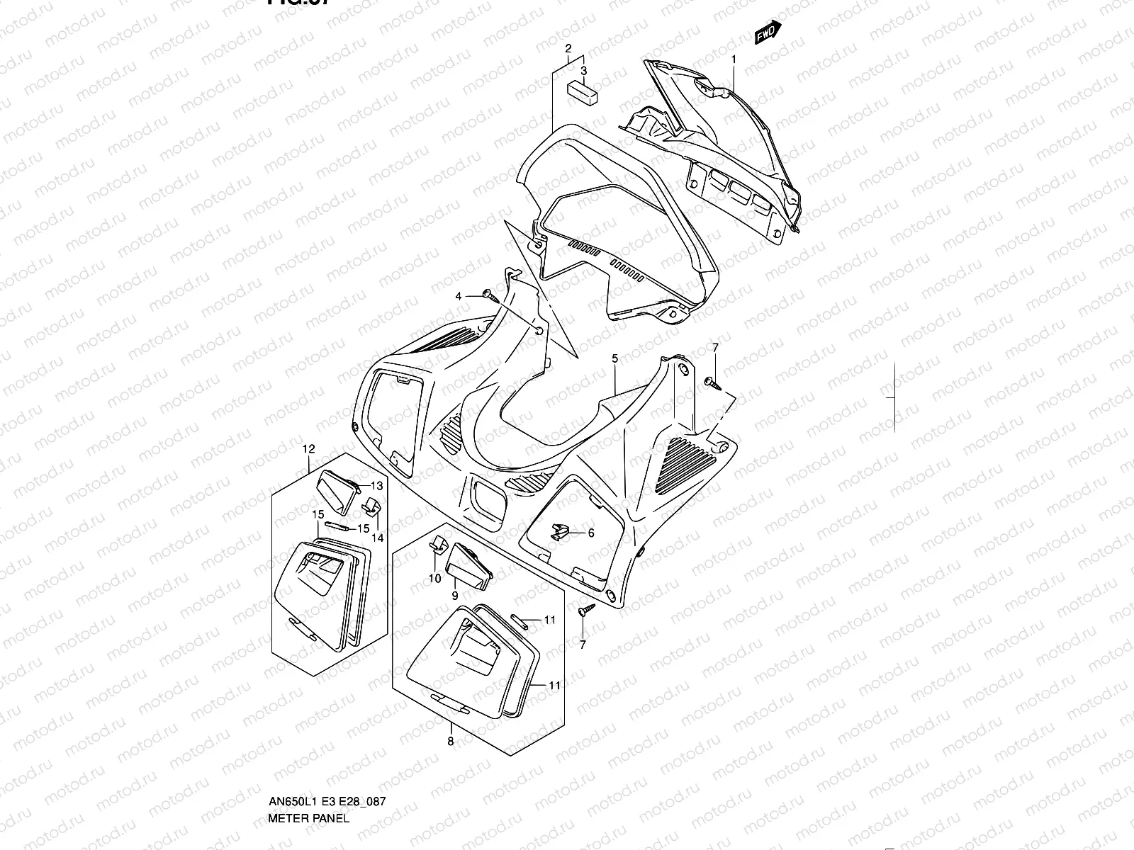 87 - METER PANEL (AN650L1 E03)