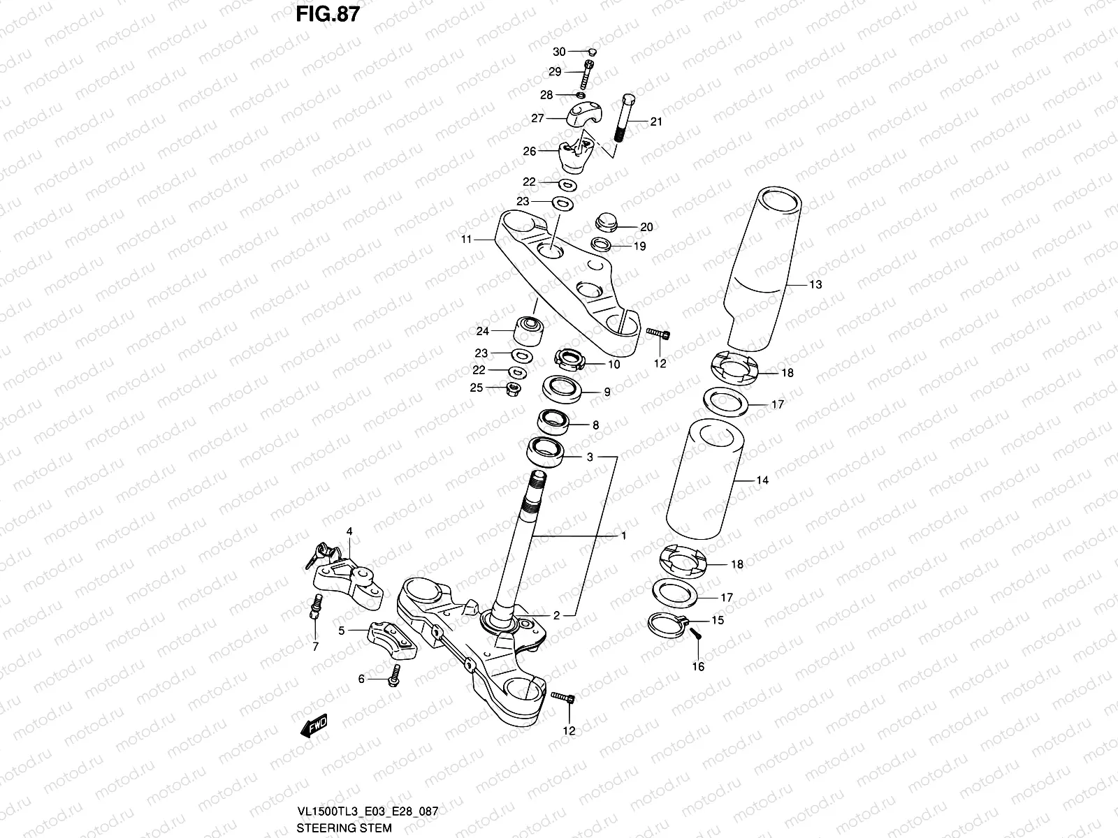 87 - STEERING STEM