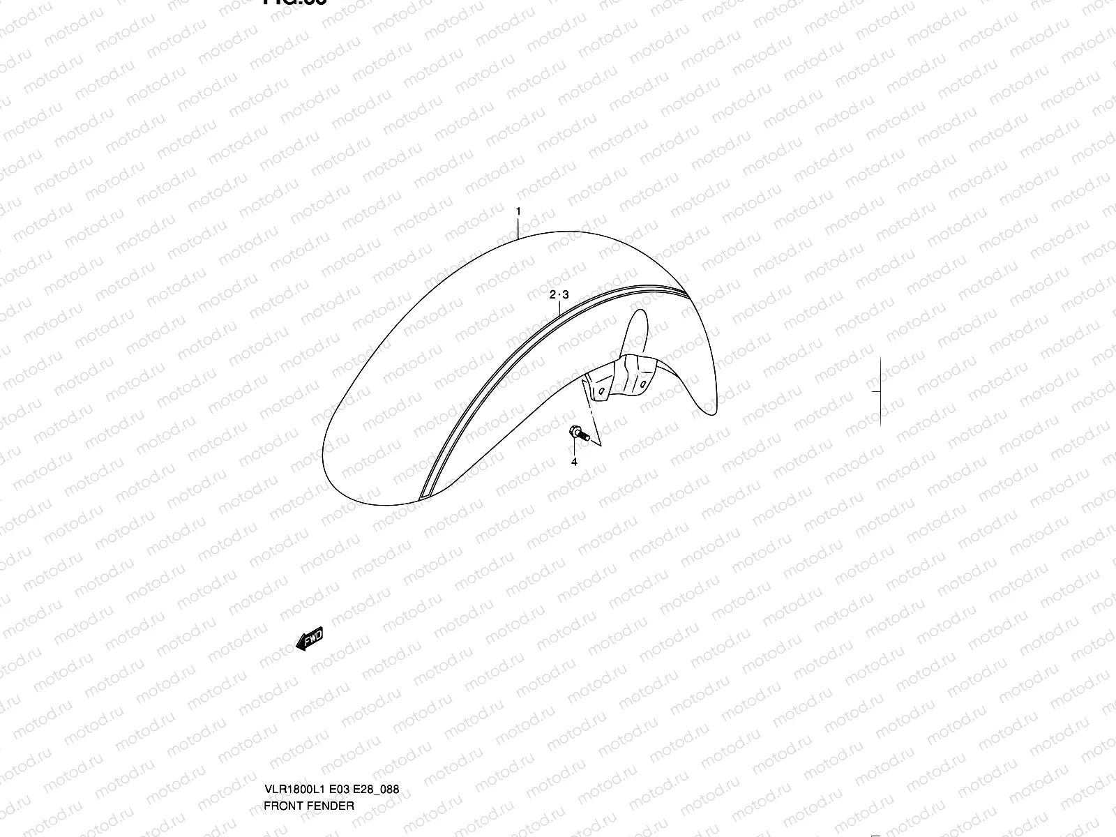 88 - FRONT FENDER (VLR1800TL1 E03)