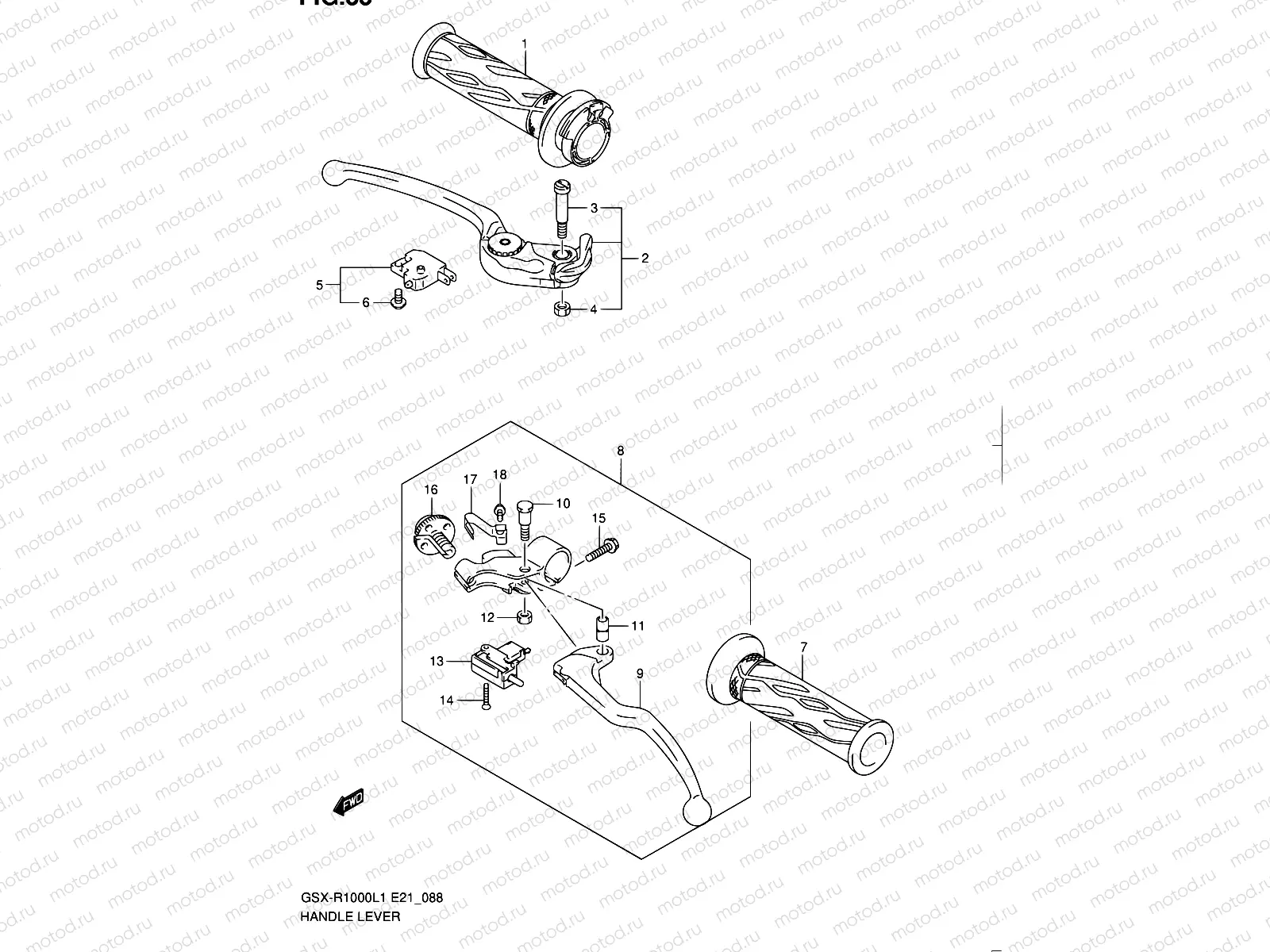 88 - HANDLE LEVER