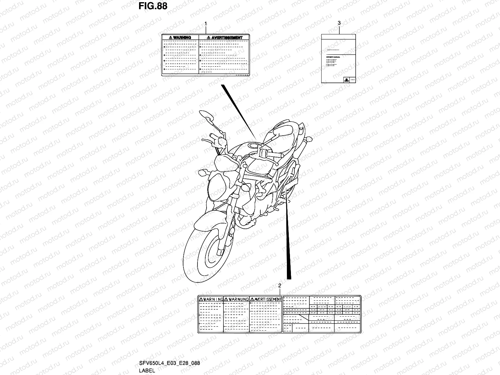 88 - LABEL (SFV650AL4 E28)