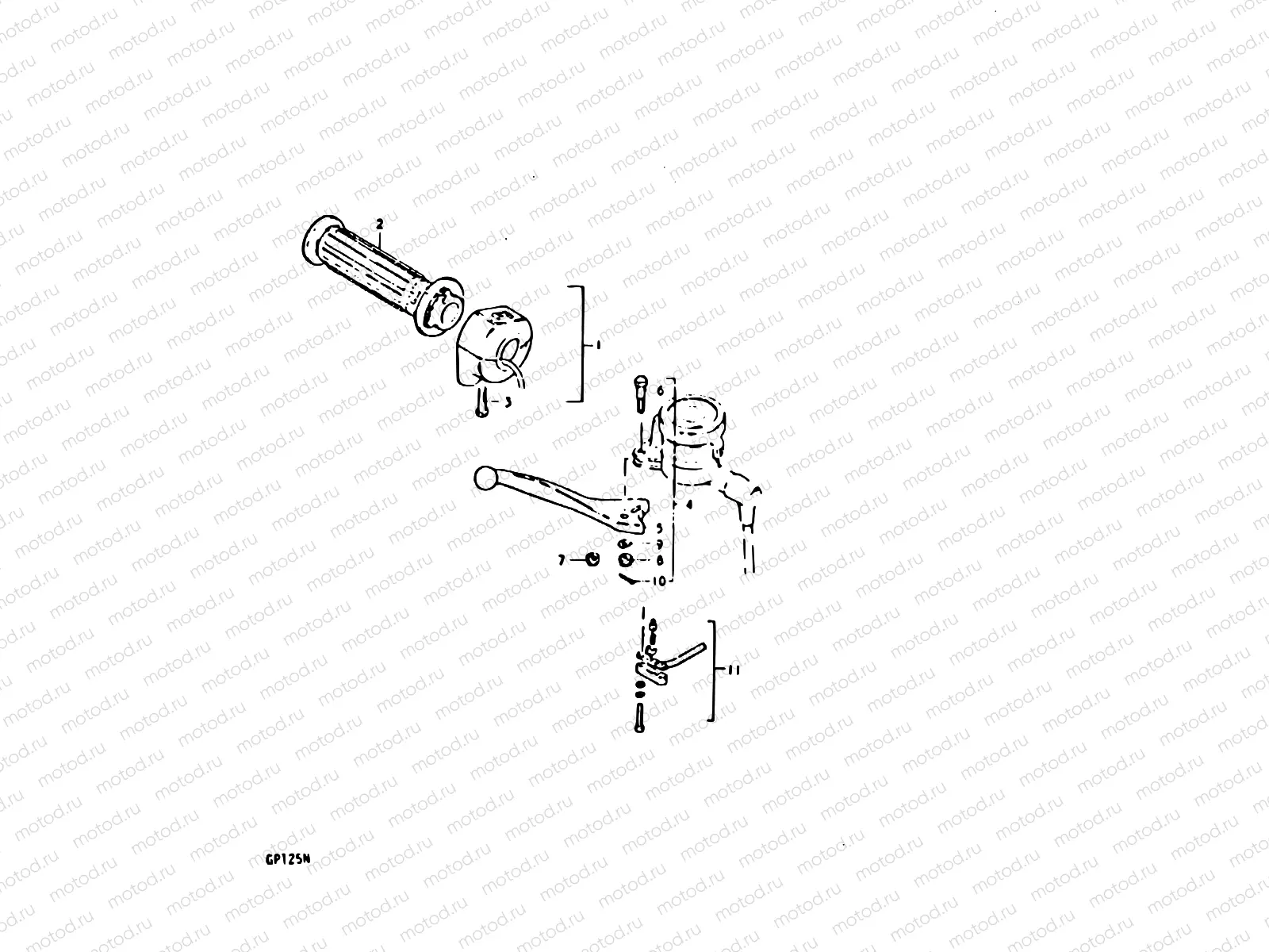 88 - RIGHT HANDLE SWITCH (GP125C, GP125N)