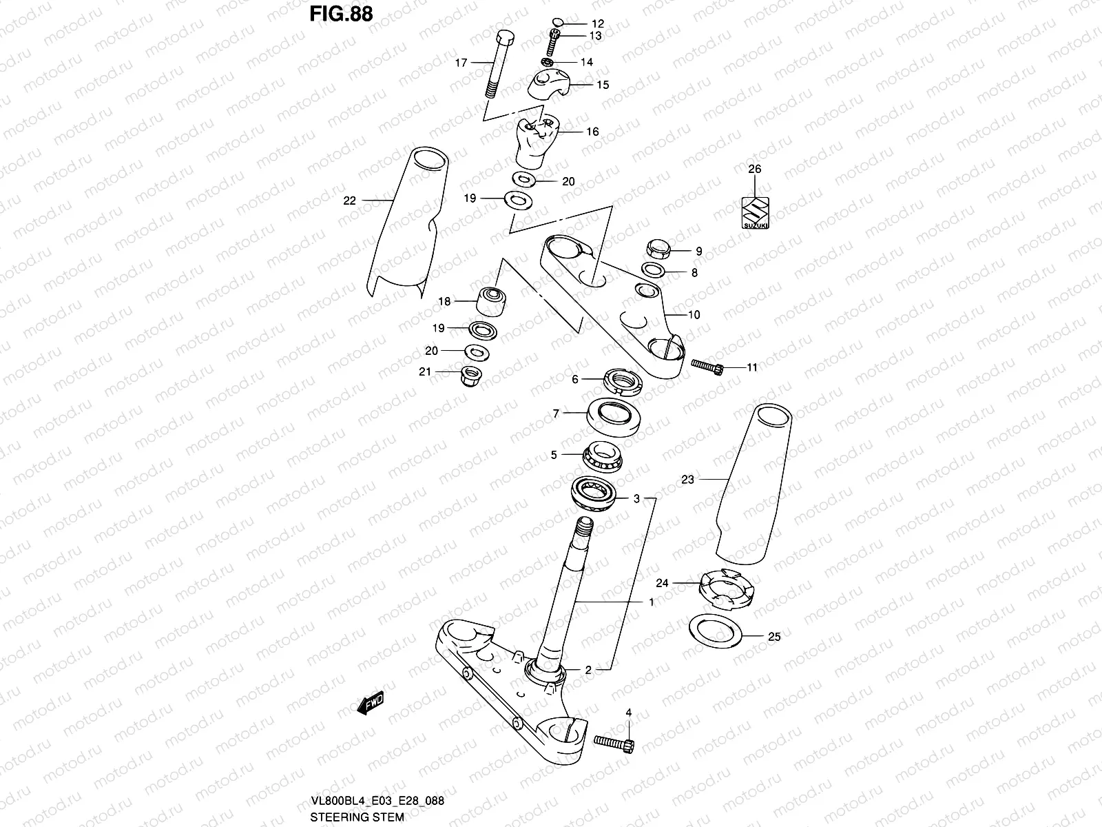 88 - STEERING STEM