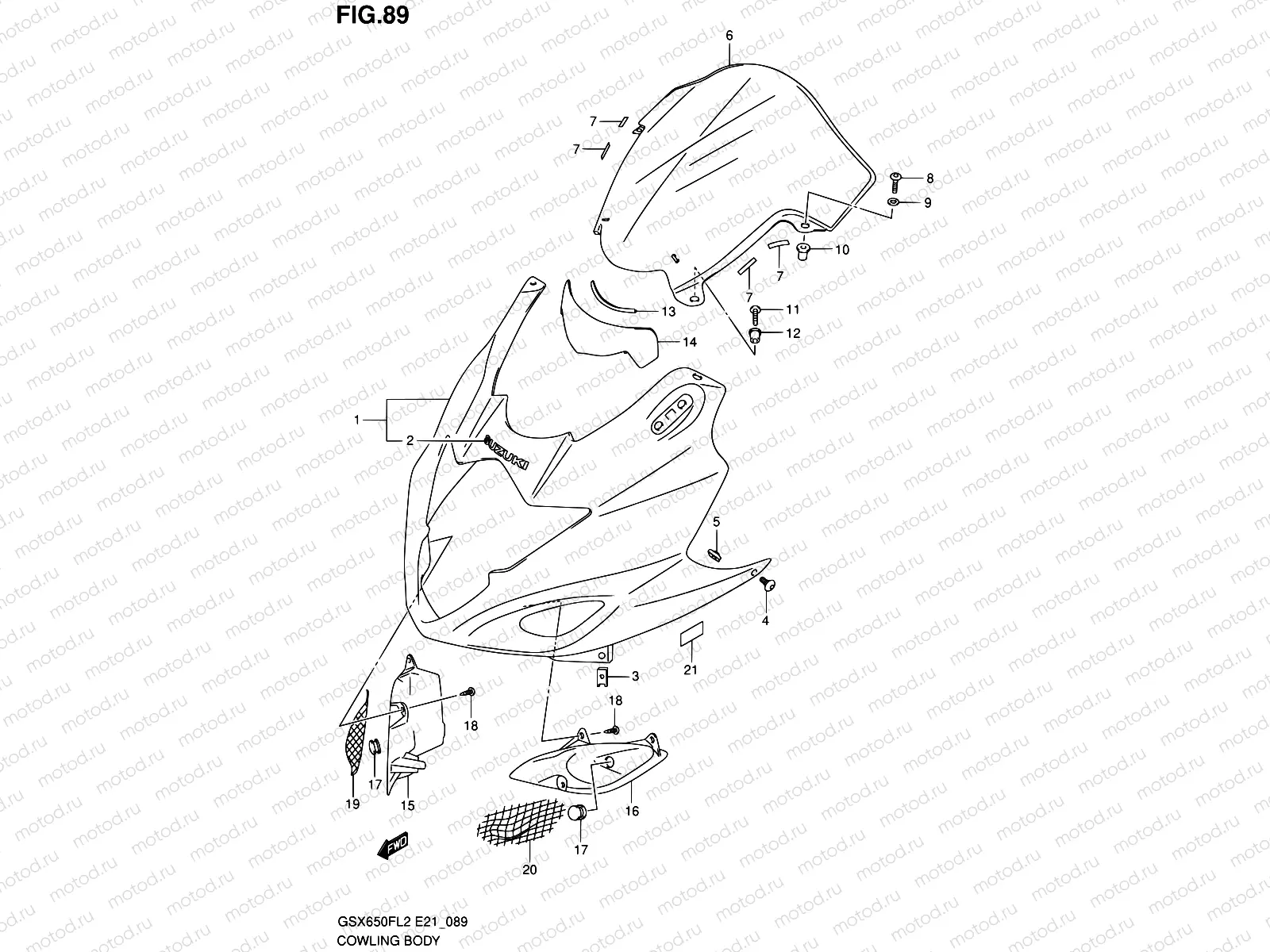 89 - COWLING BODY