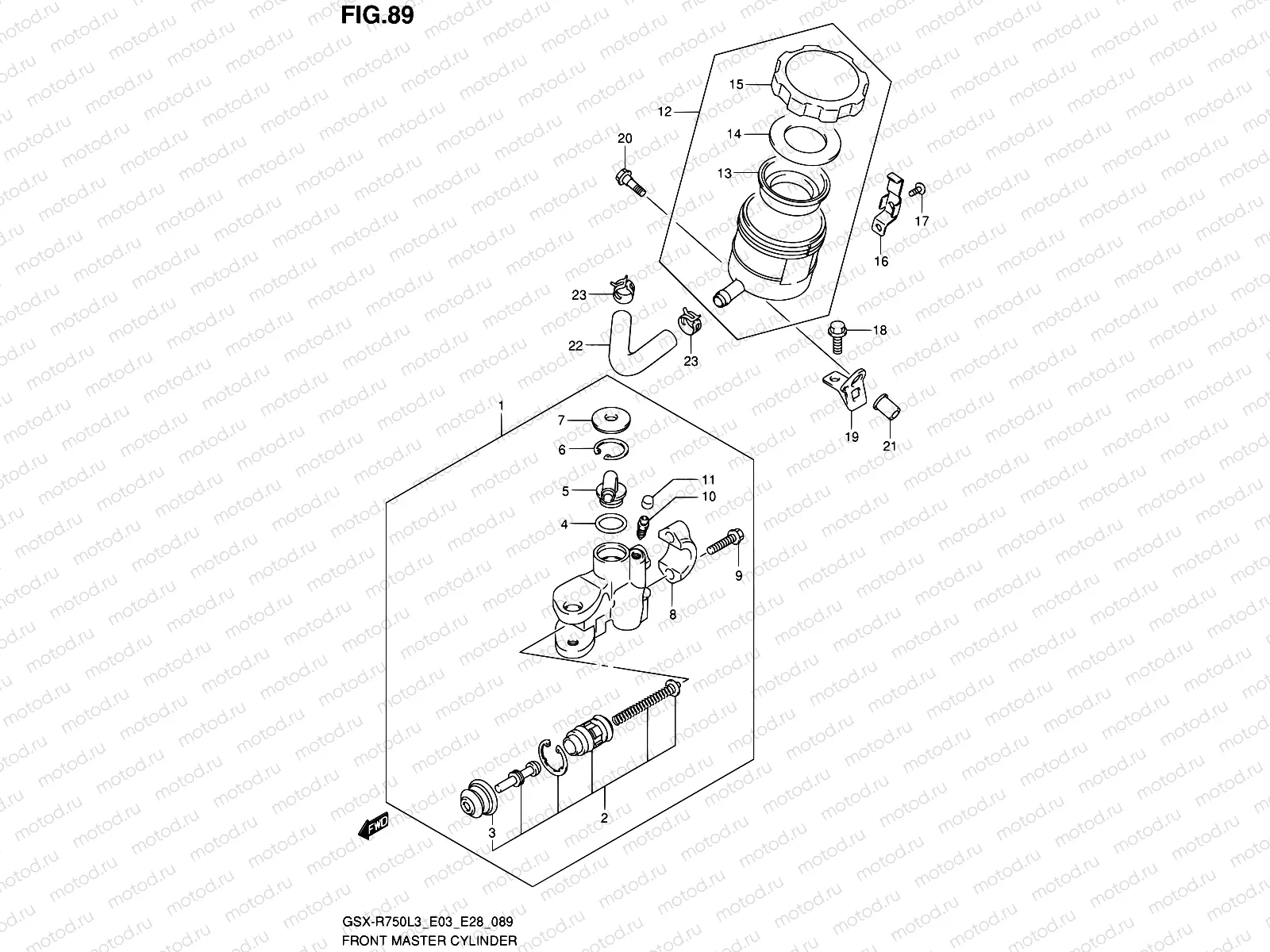 89 - FRONT MASTER CYLINDER