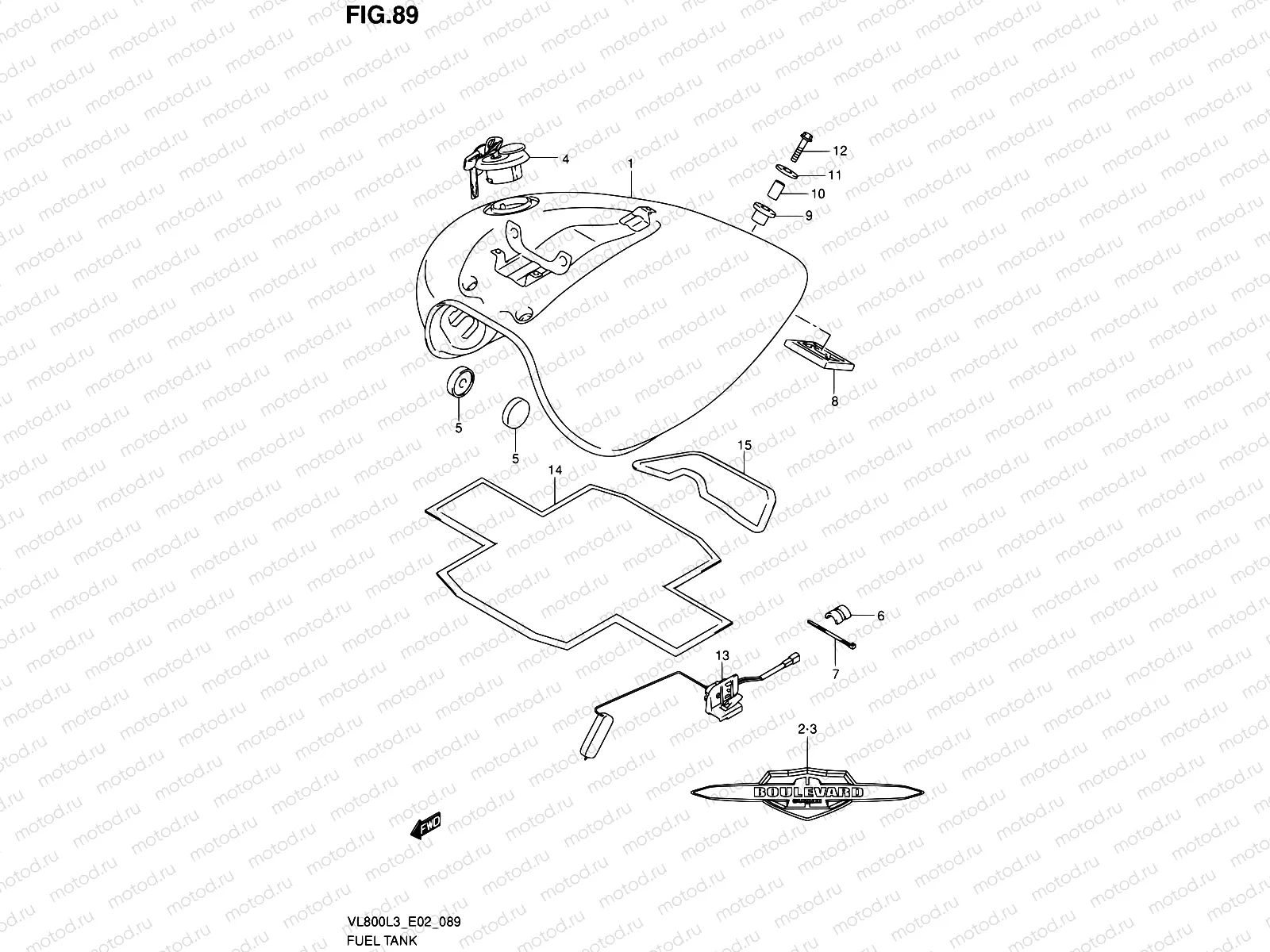 89 - FUEL TANK (VL800L3 E24)