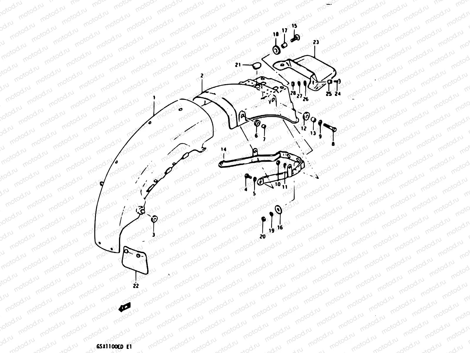 89 - REAR FENDER