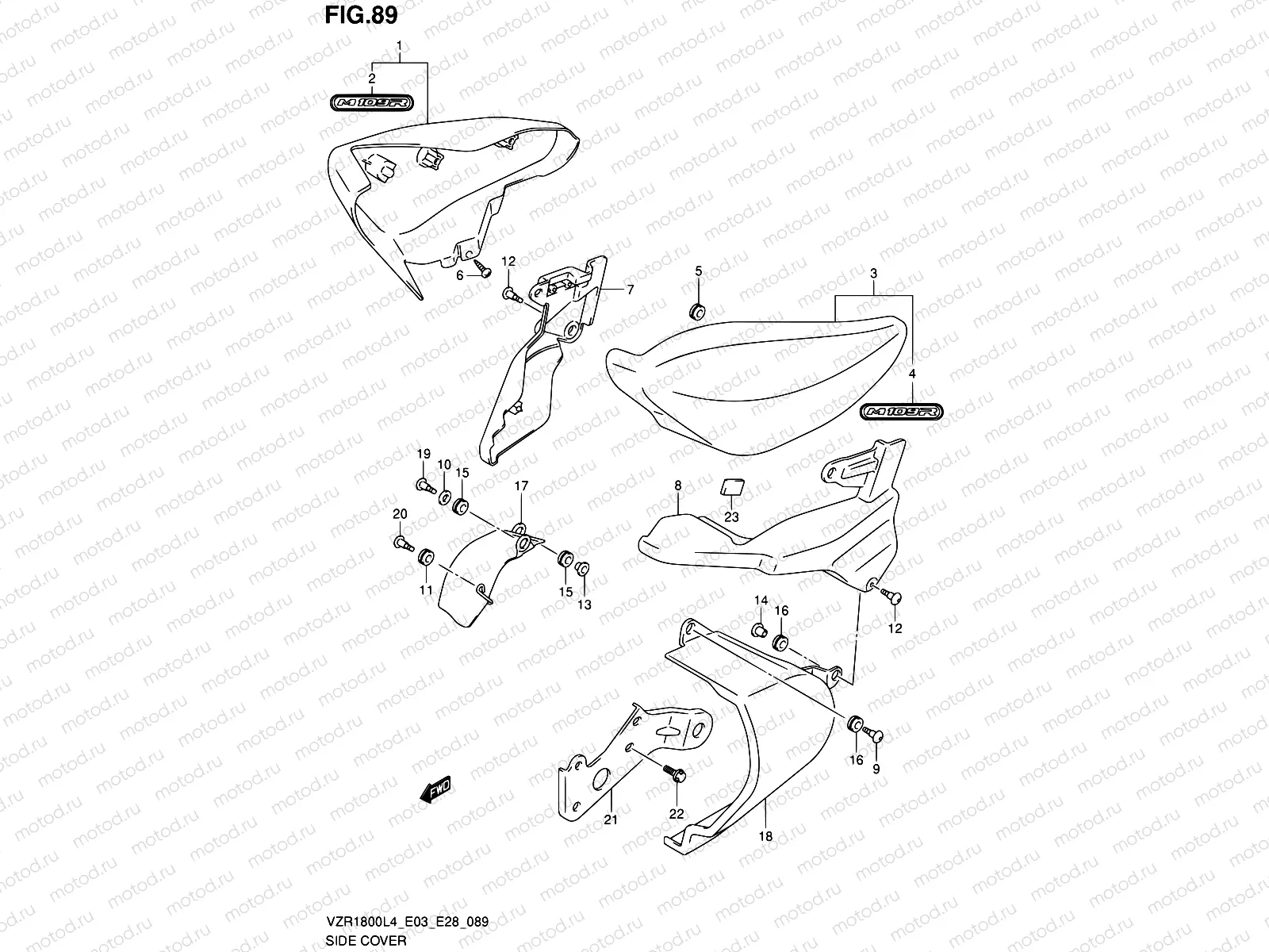 89 - SIDE COVER (VZR1800ZL4 E03)